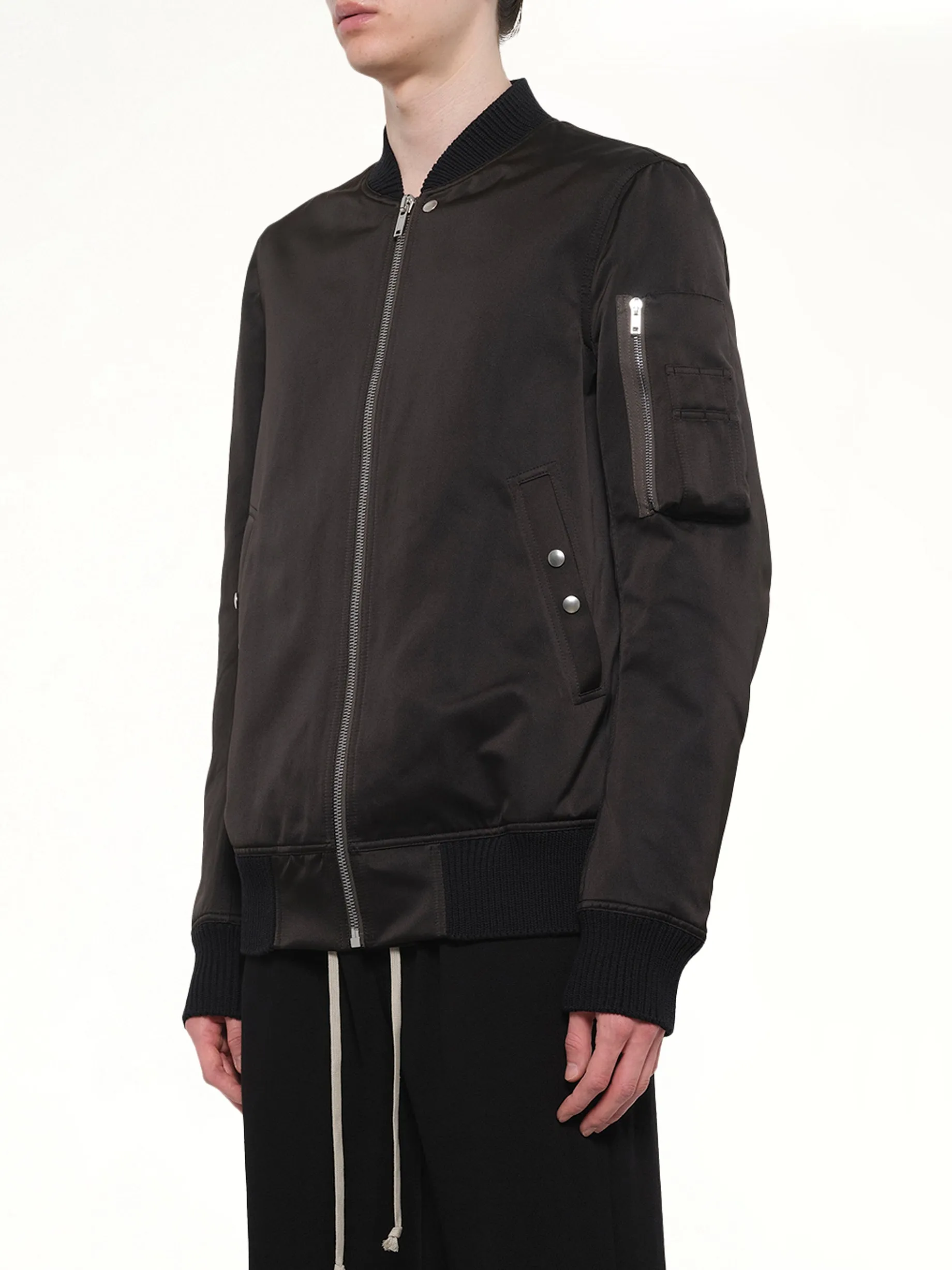 Classic Flight Jacket in Black sold by MARAIS product image thumbnail 3
