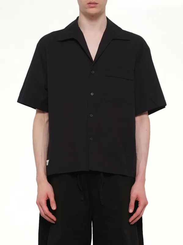 SS Pajyama Shirt in Black made by Entire Studios