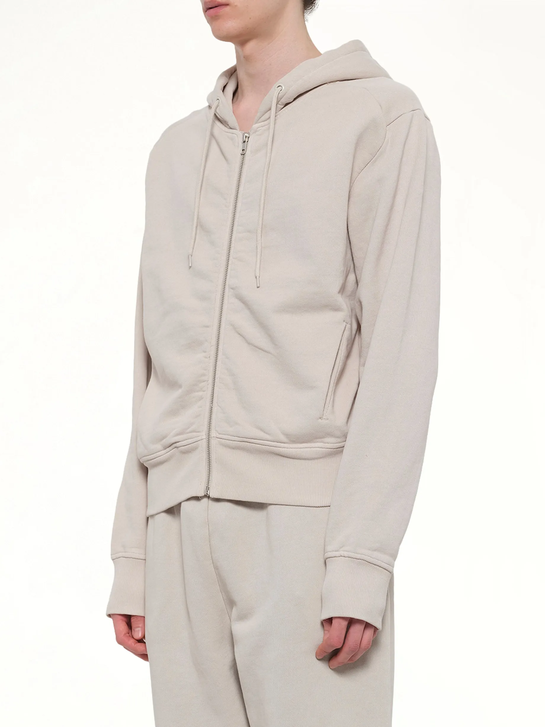 Slim Zip Up in Off White sold by MARAIS product image thumbnail 3