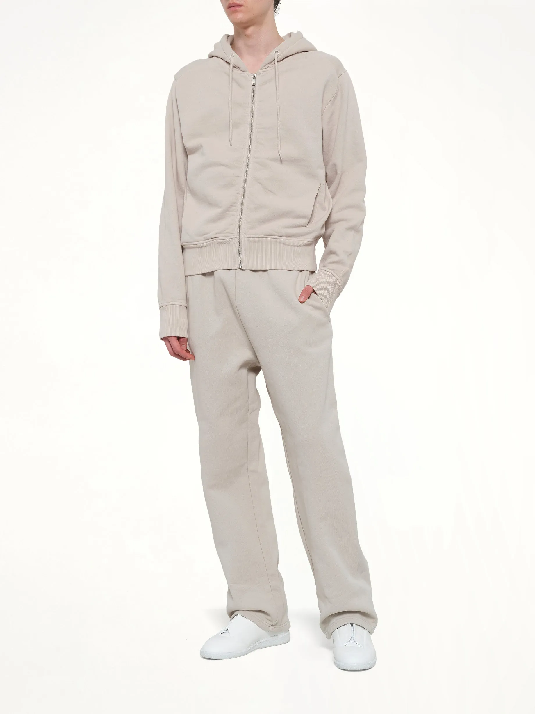 Slim Zip Up in Off White sold by MARAIS product image thumbnail 4