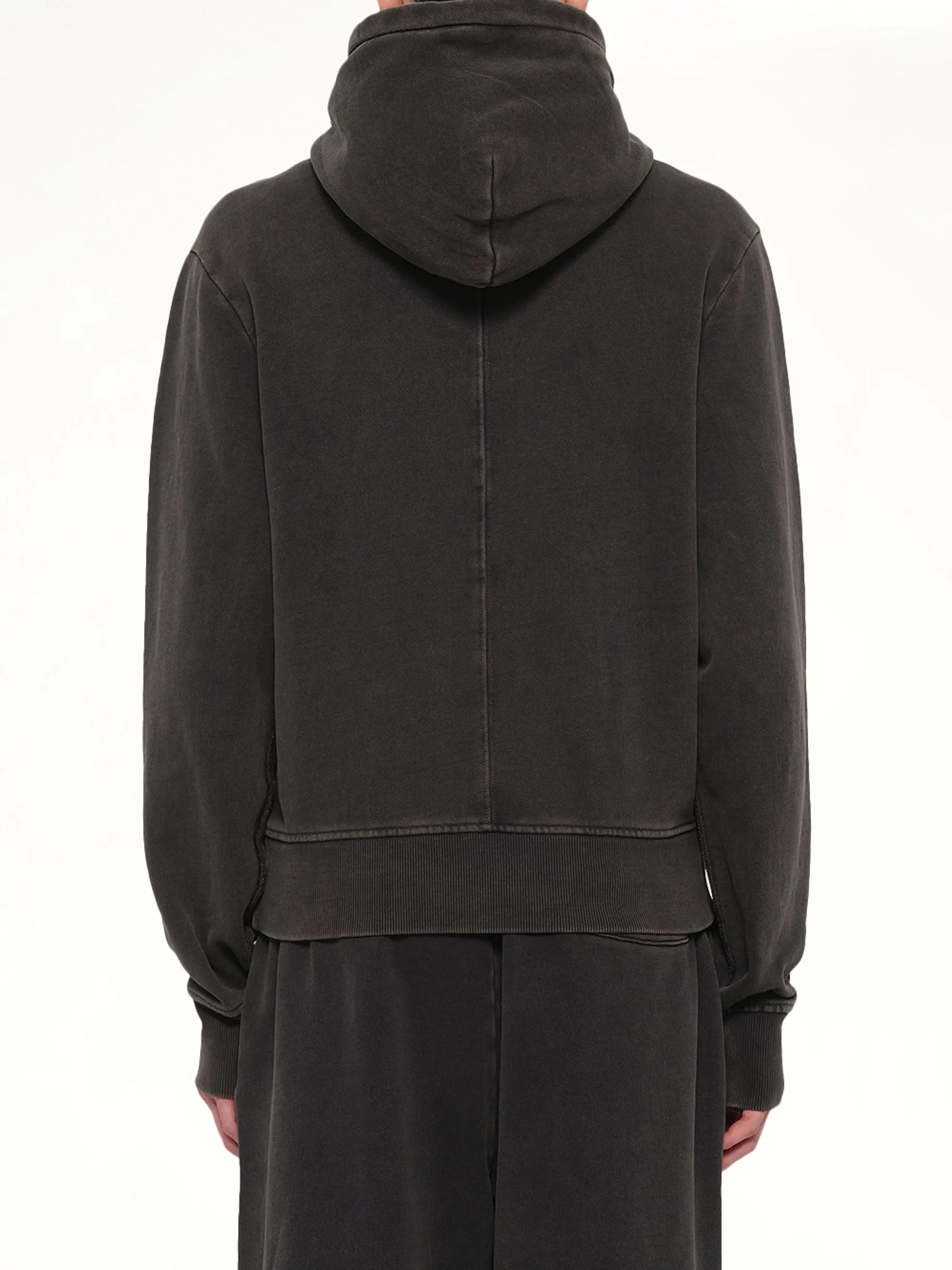 Slim Zip Up in Washed Black sold by MARAIS product image thumbnail 5