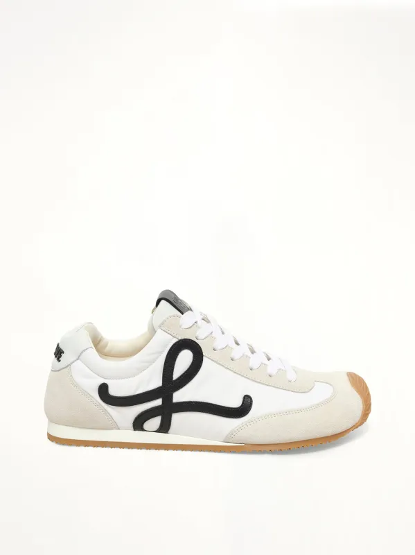 Ballet Runner 2.0 in White/Black sold by MARAIS