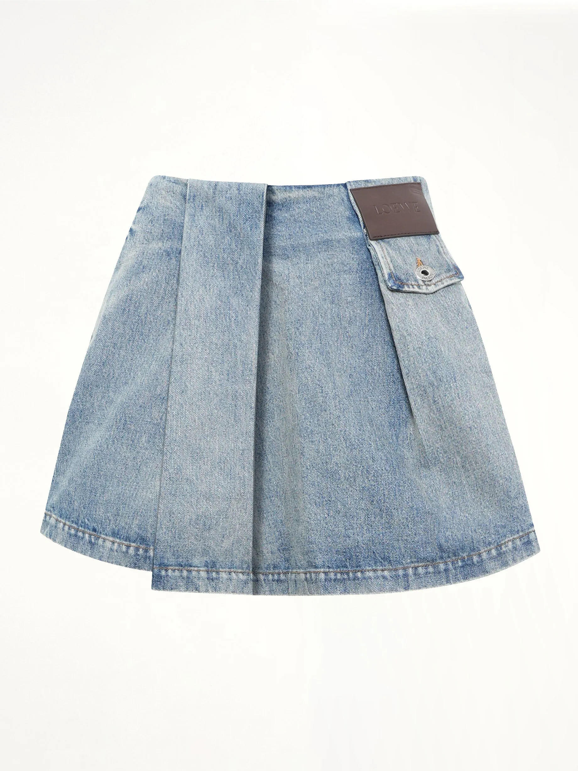 Mini Skirt in Washed Denim sold by MARAIS product image thumbnail 2