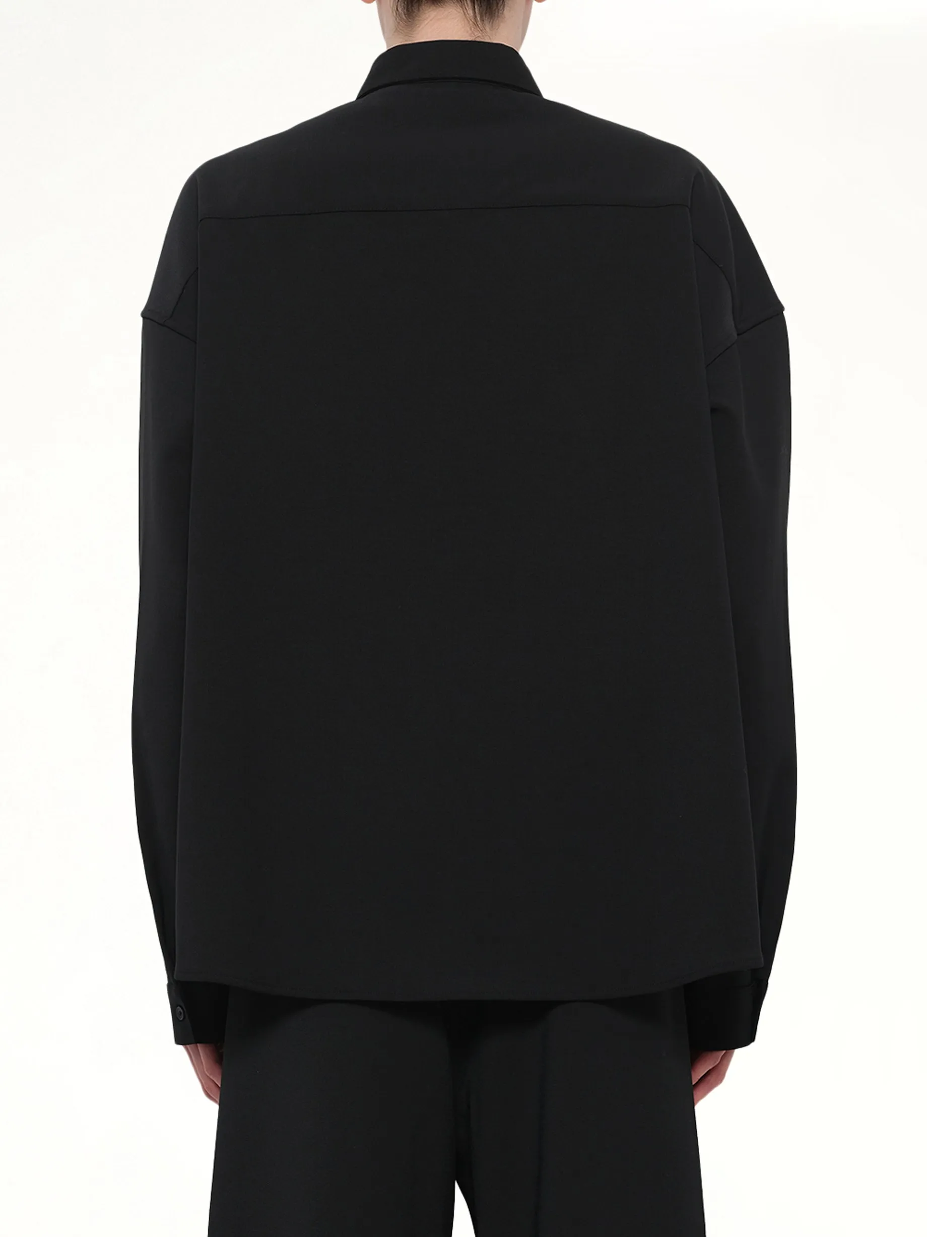 Miller Shirt in Black Wool sold by MARAIS product image thumbnail 5