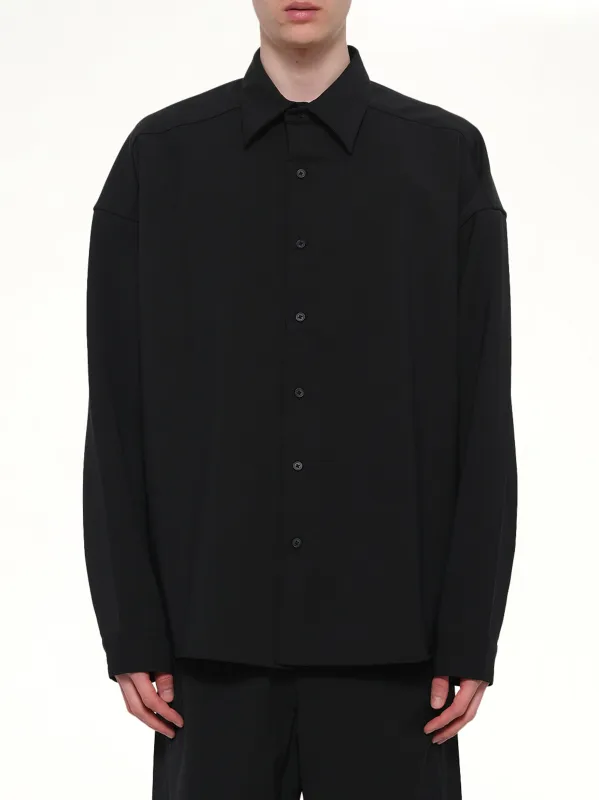 Miller Shirt in Black Wool sold by MARAIS