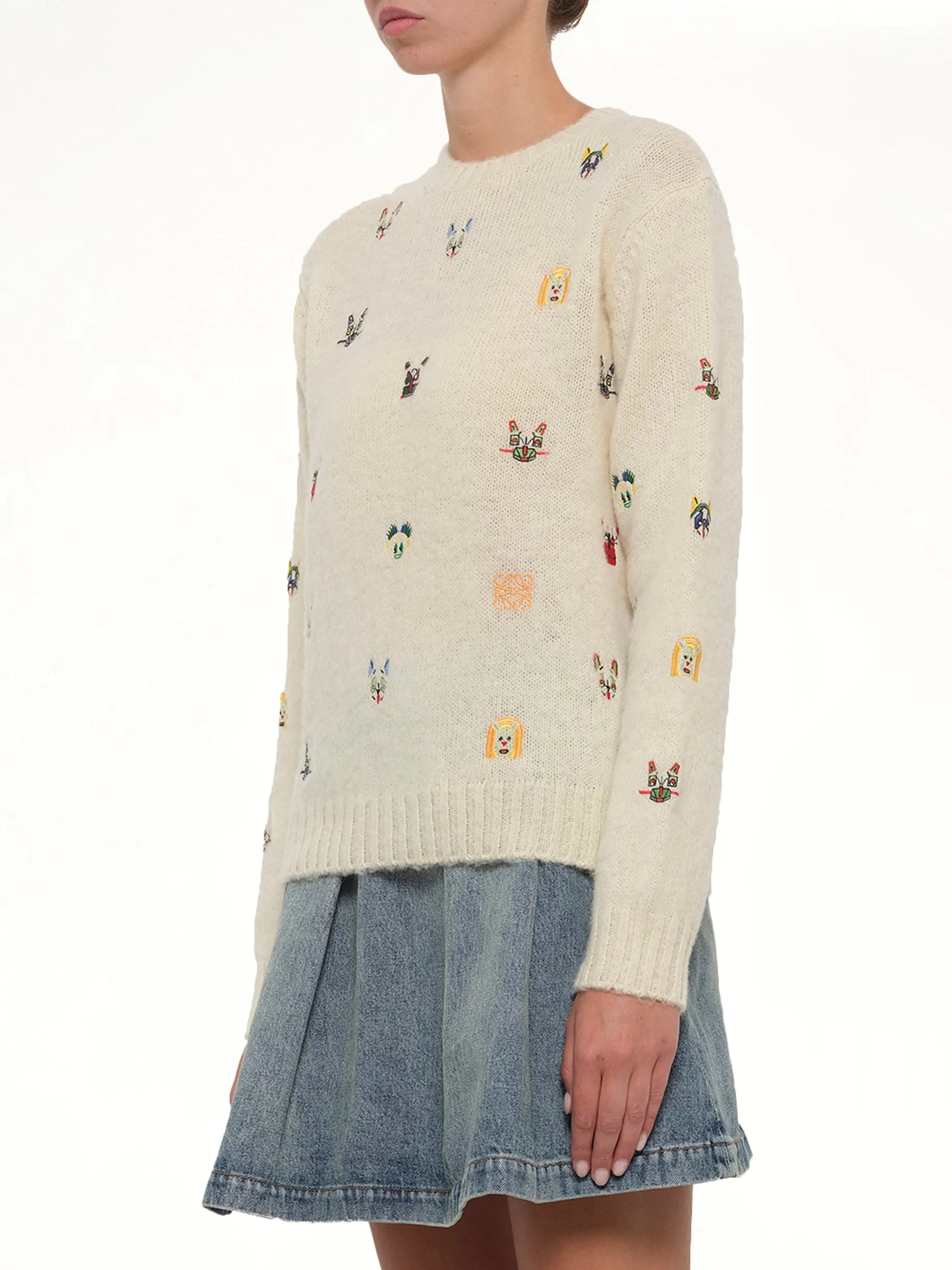 Louis Wain Sweater in White/Multicolour sold by MARAIS product image thumbnail 3