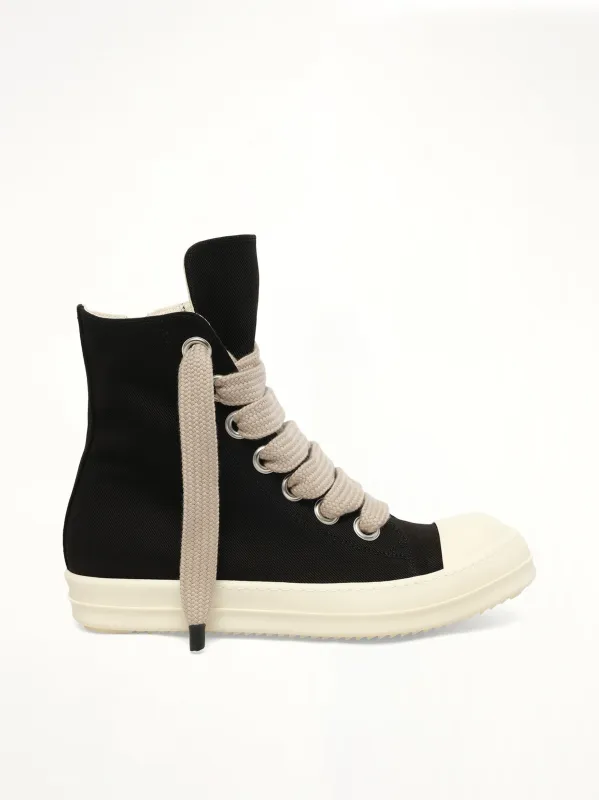 Jumbolace Sneaks in Black/Milk made by Rick Owens