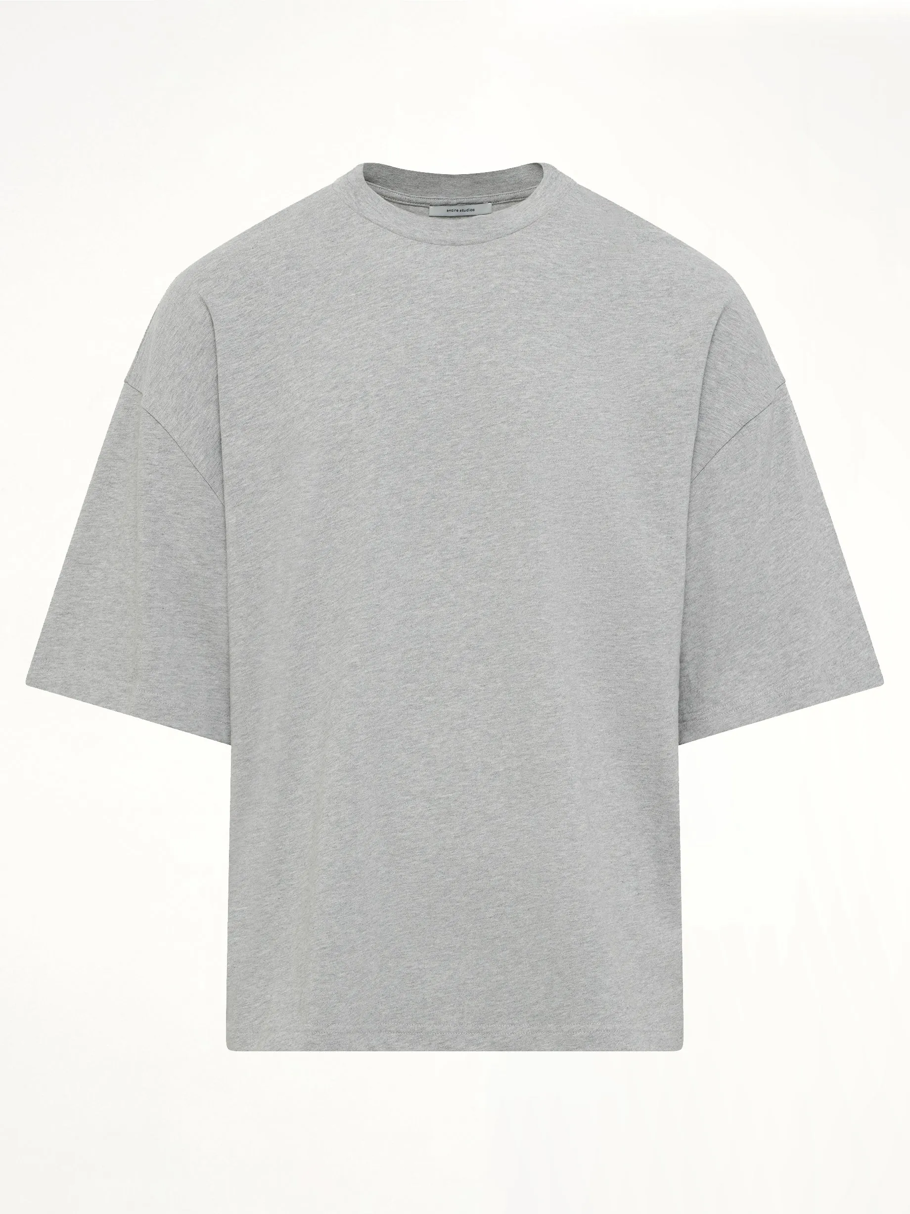 Heavy Boxy T-Shirt in Grey Marle sold by MARAIS product image thumbnail 2