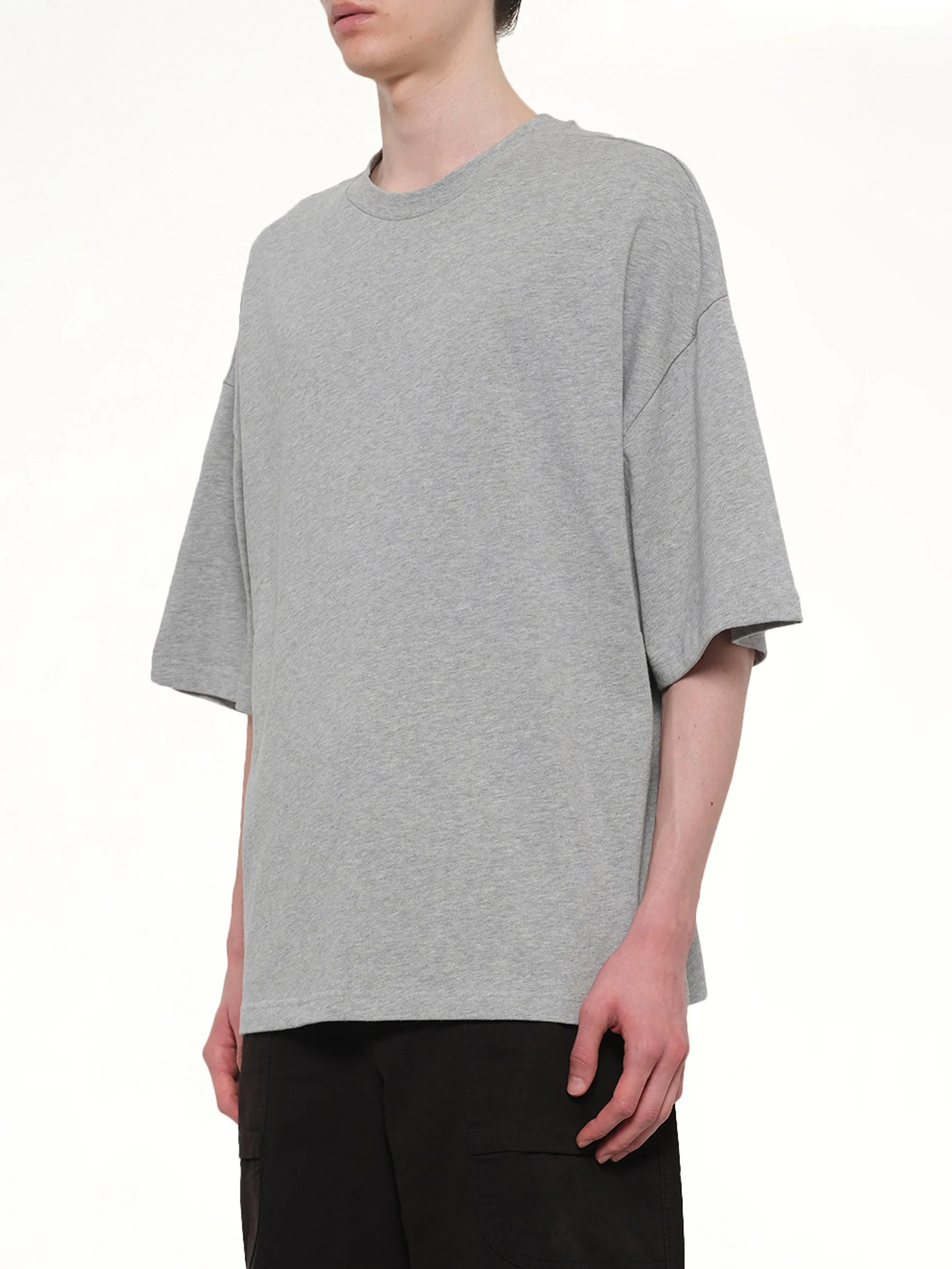 Heavy Boxy T-Shirt in Grey Marle sold by MARAIS product image thumbnail 3