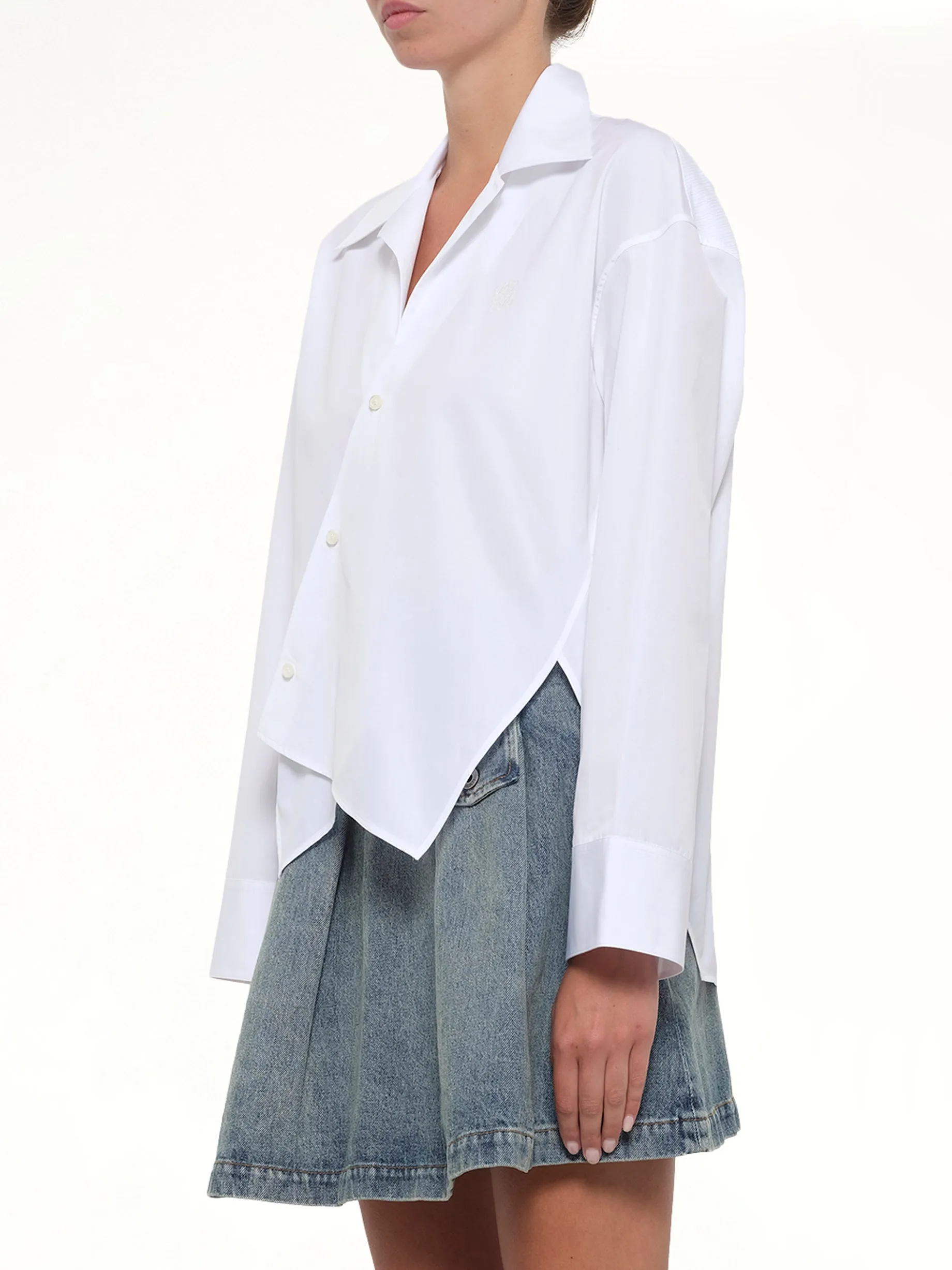 Fold Shirt in White sold by MARAIS product image thumbnail 3