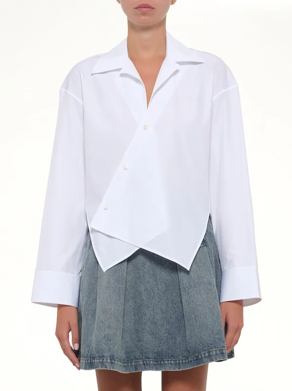 Fold Shirt in White made by Loewe