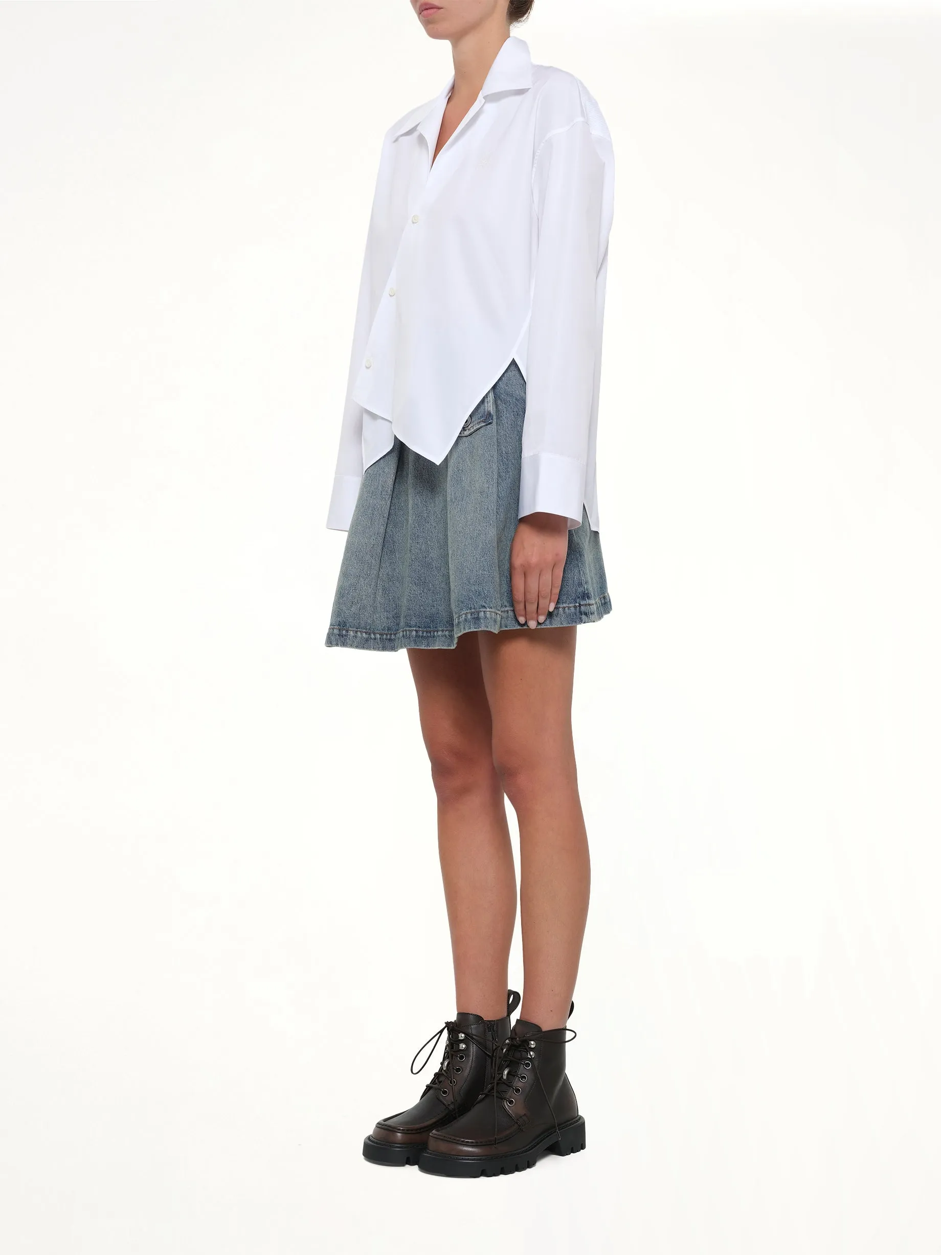 Fold Shirt in White sold by MARAIS product image thumbnail 4