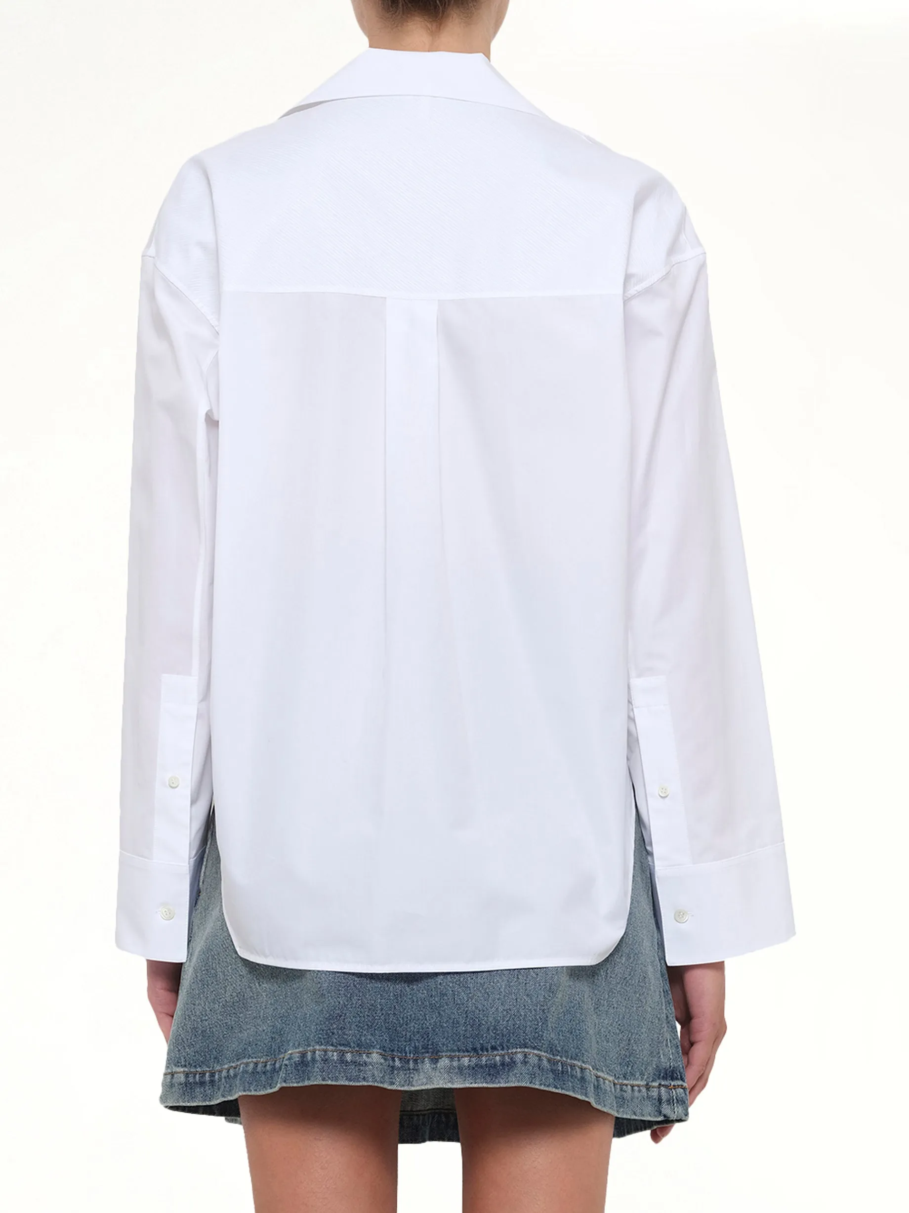 Fold Shirt in White sold by MARAIS product image thumbnail 5