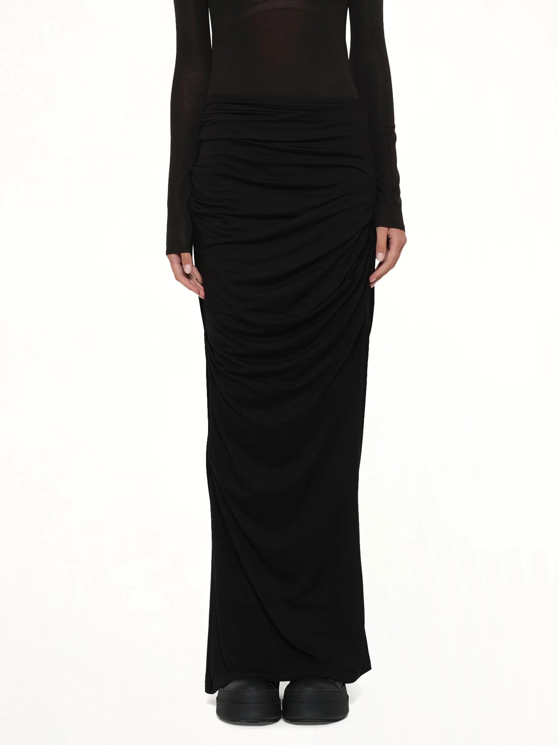 Drape Skirt in Black sold by MARAIS