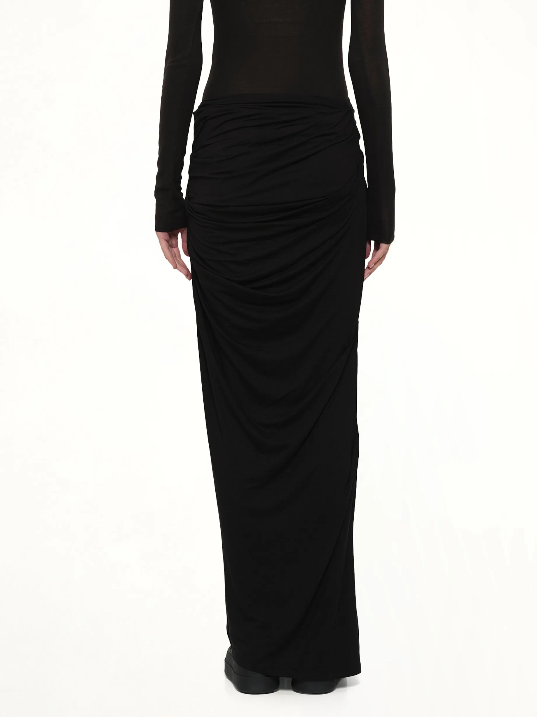 Drape Skirt in Black sold by MARAIS product image thumbnail 5