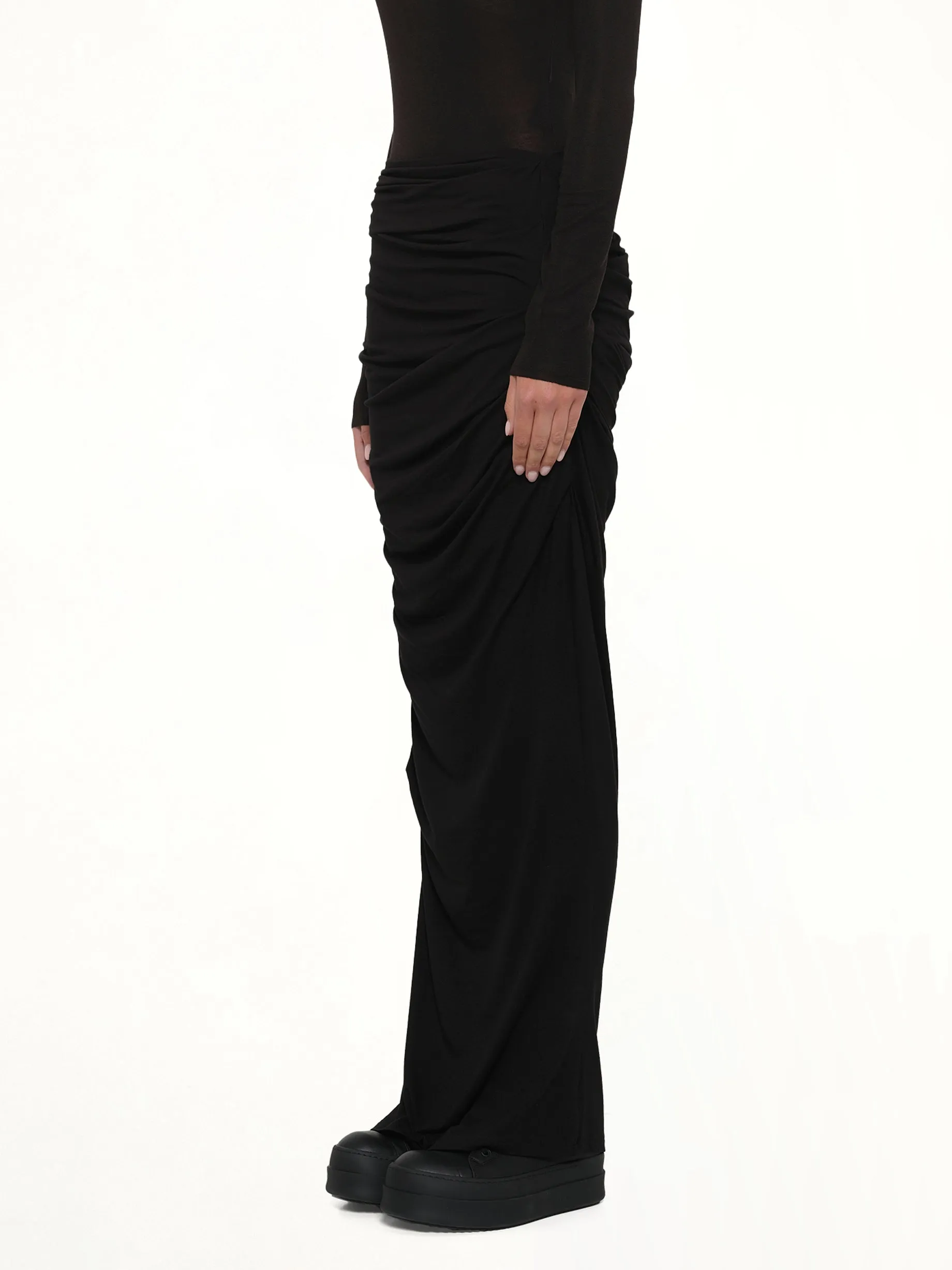 Drape Skirt in Black sold by MARAIS product image thumbnail 3