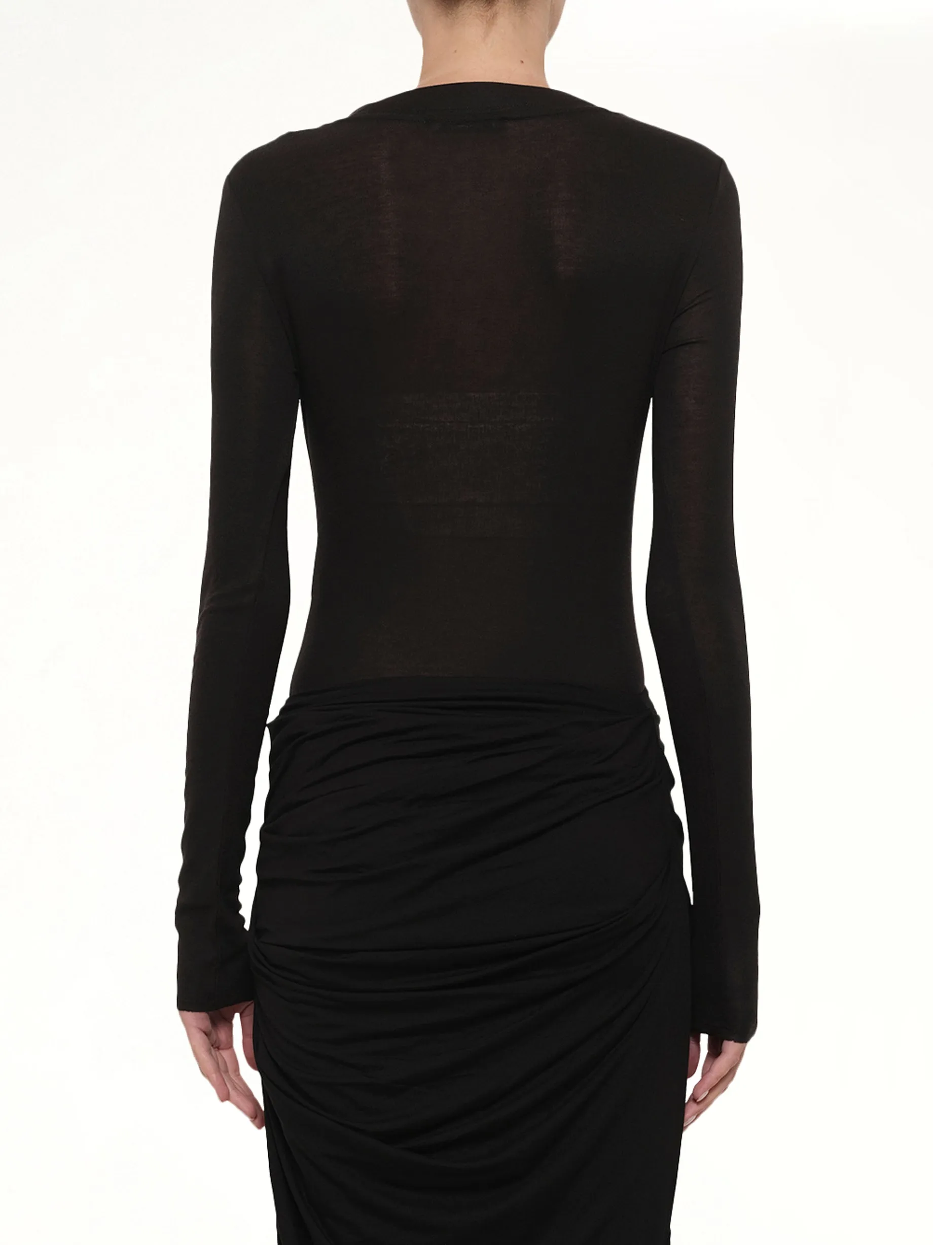 Circle Neck Bodysuit in Black sold by MARAIS product image thumbnail 5