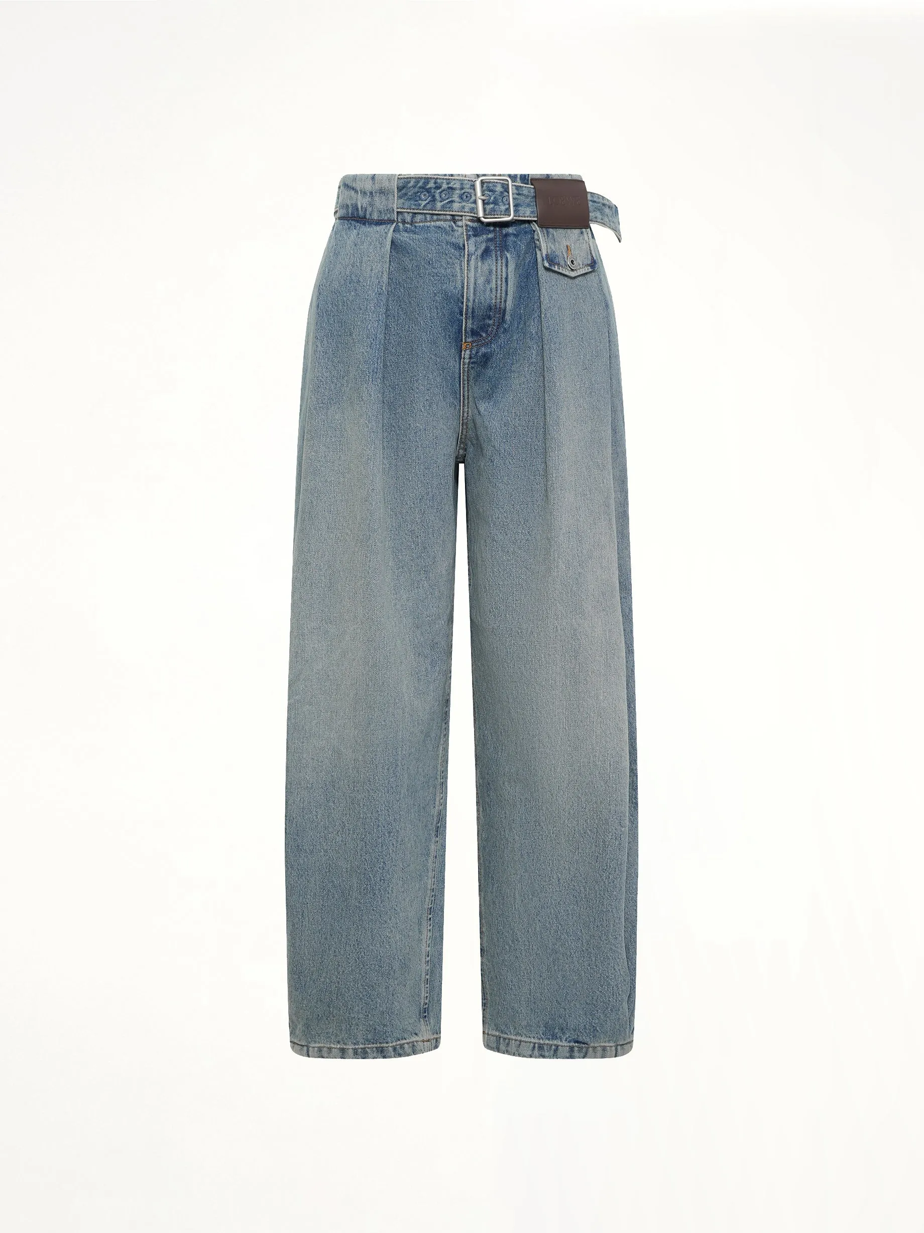 Belted Jeans AF in Washed Denim sold by MARAIS product image thumbnail 2