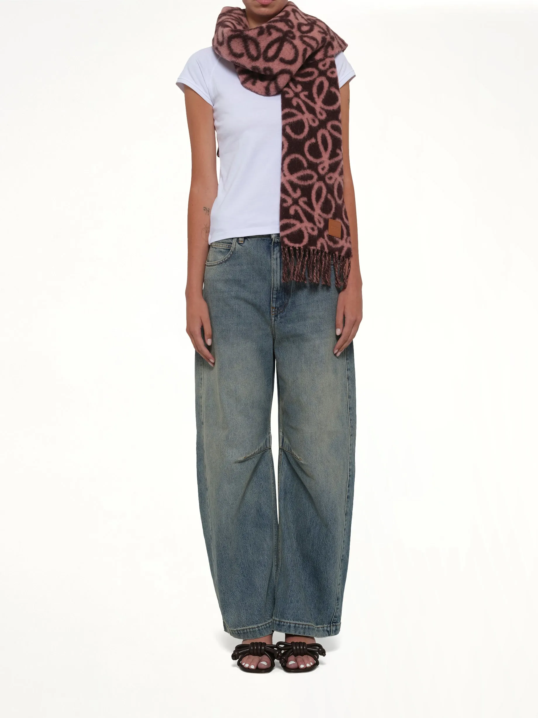 Anagram Scarf in Coffee/Mahogany sold by MARAIS product image thumbnail 2