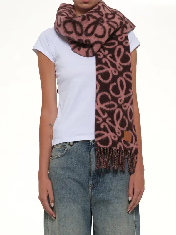 Anagram Scarf in Coffee/Mahogany sold by MARAIS
