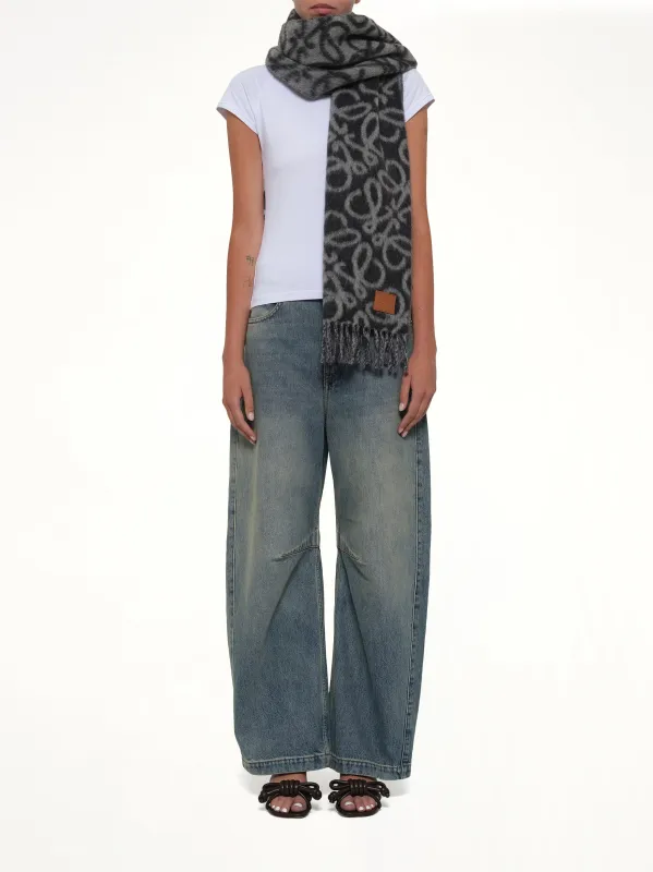 Anagram Scarf in Black/Grey sold by MARAIS