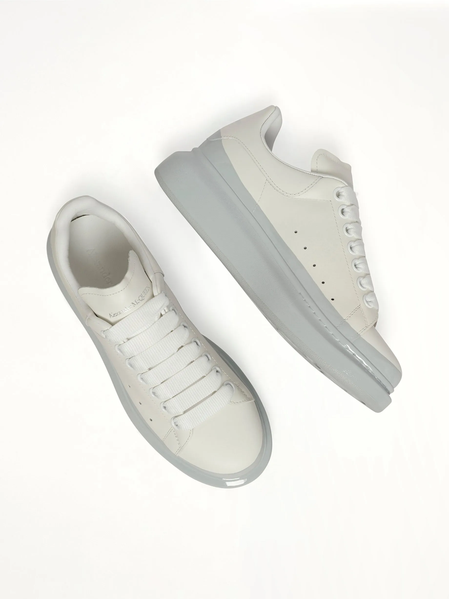 Larry Oversized Sneaker in White/Ice Blue sold by MARAIS product image thumbnail 4