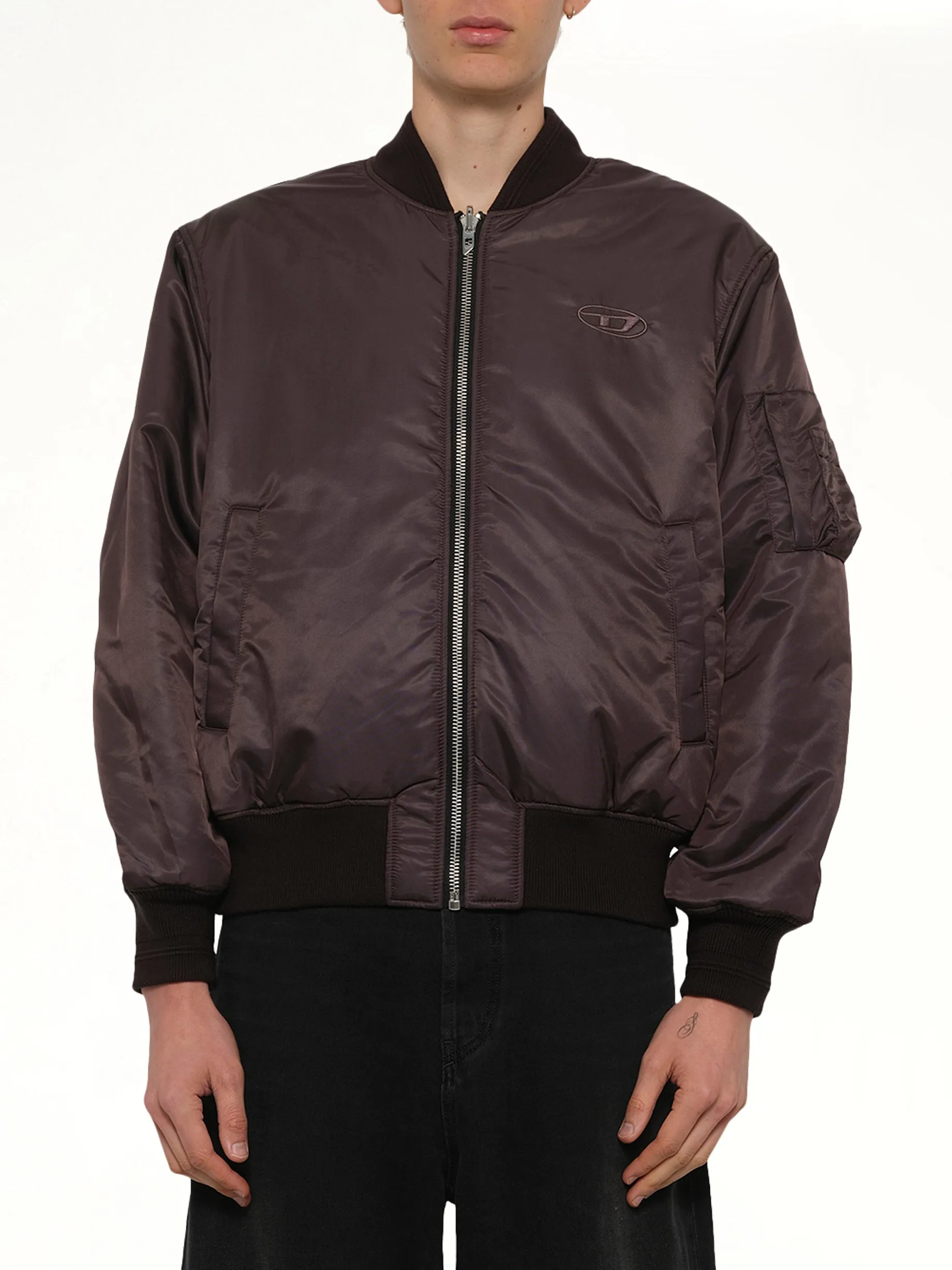 W-TYPE-D1 Bomber Jacket in Brown sold by MARAIS