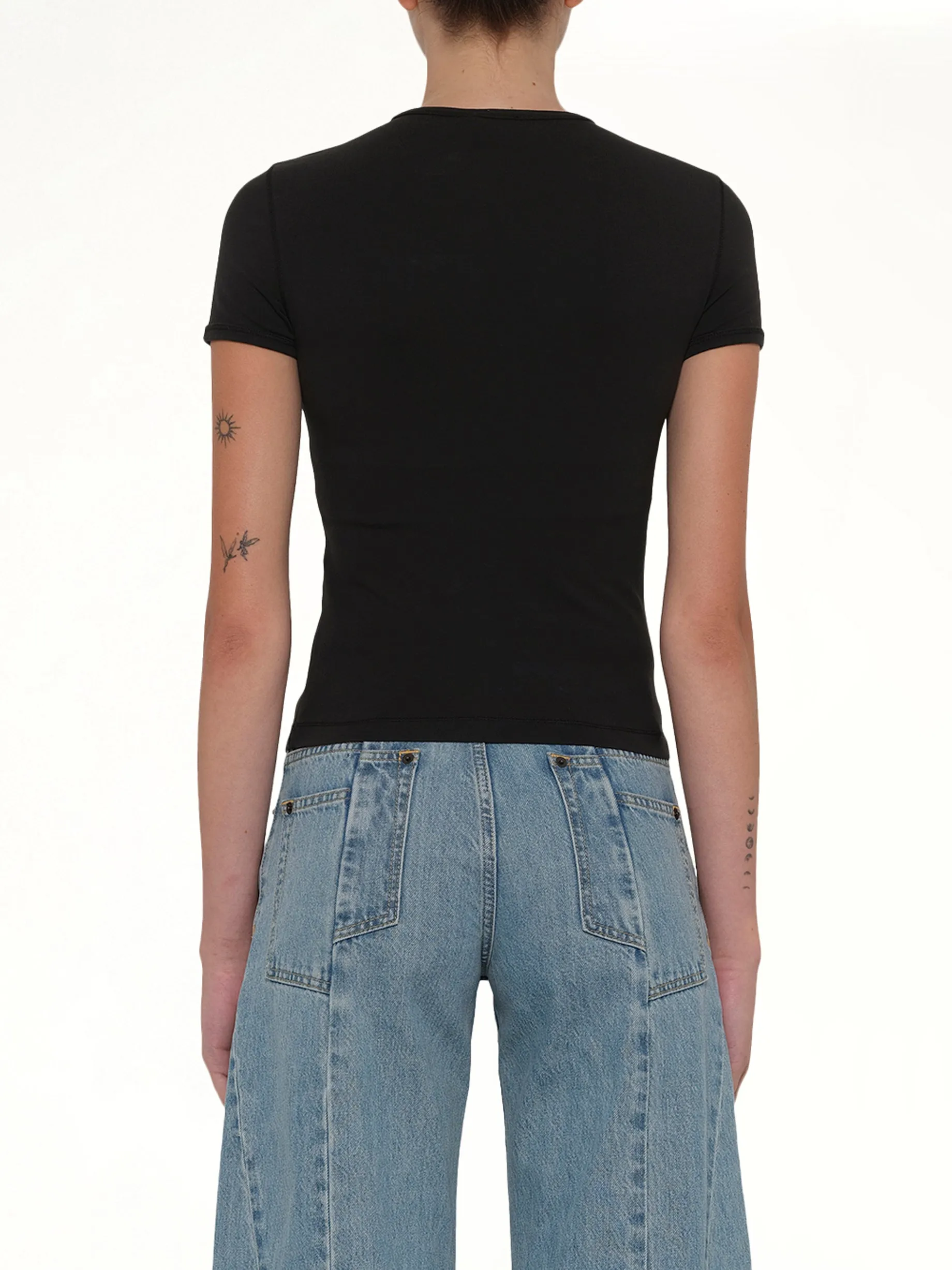 T-UNCUTIESLONG-OD T-Shirt in Black sold by MARAIS product image thumbnail 5