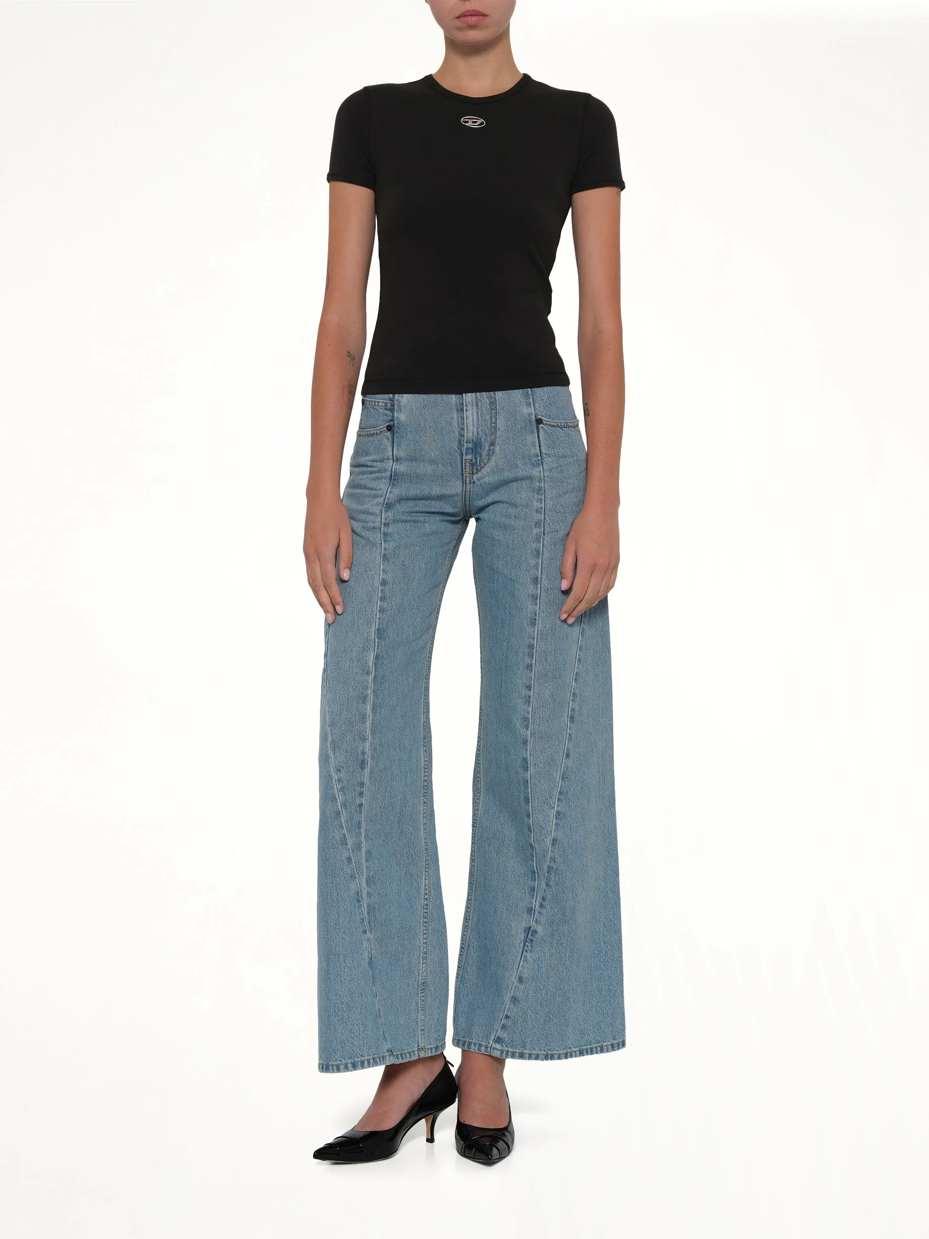 T-UNCUTIESLONG-OD T-Shirt in Black sold by MARAIS product image thumbnail 4