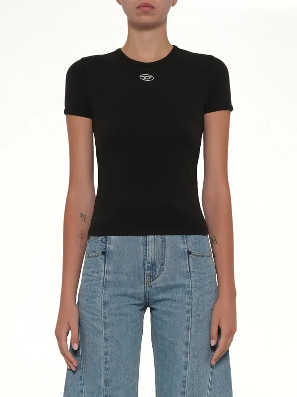 T-UNCUTIESLONG-OD T-Shirt in Black made by Diesel