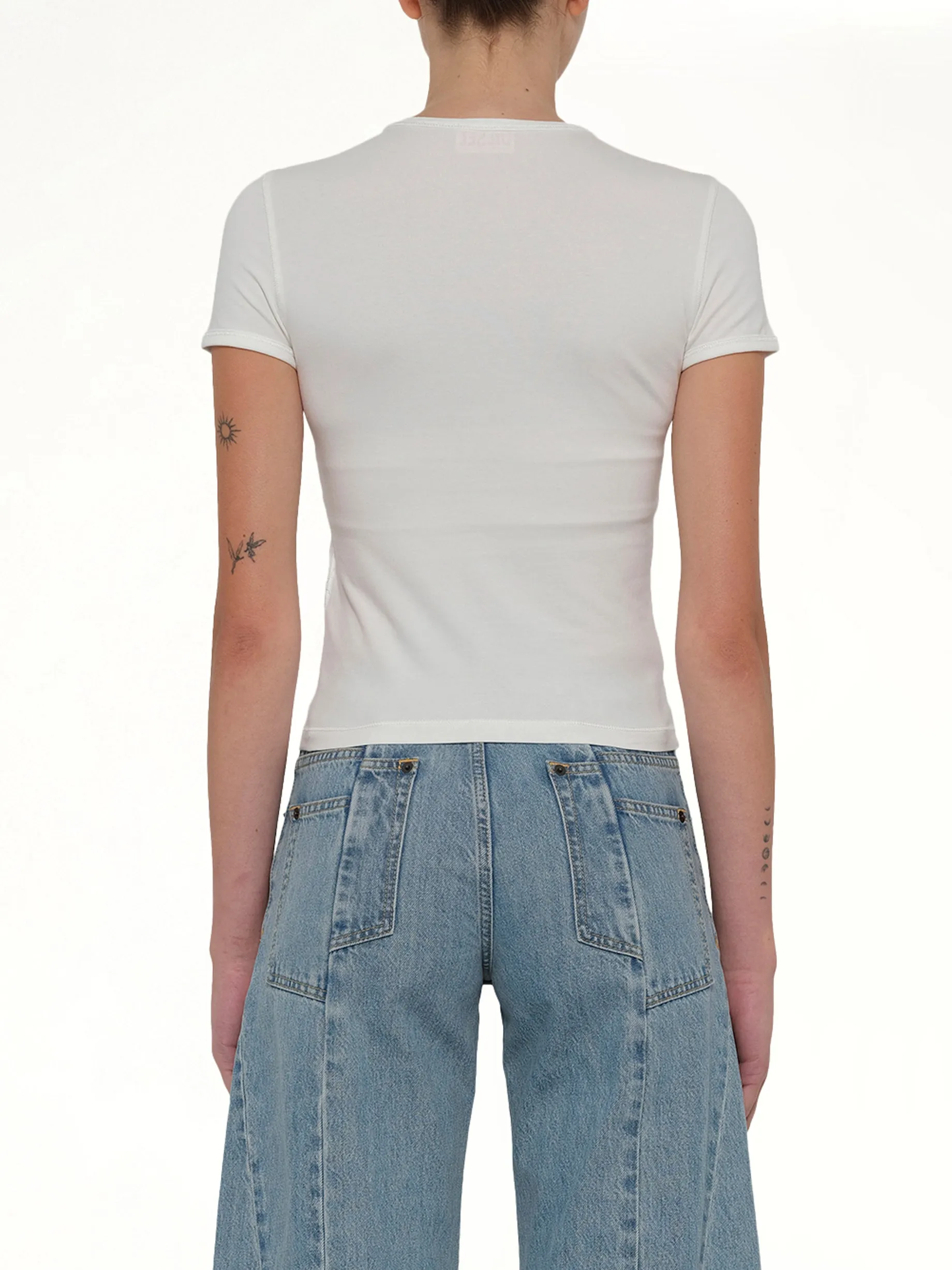 T-UNCUTIESLONG-OD T-Shirt in White sold by MARAIS product image thumbnail 5