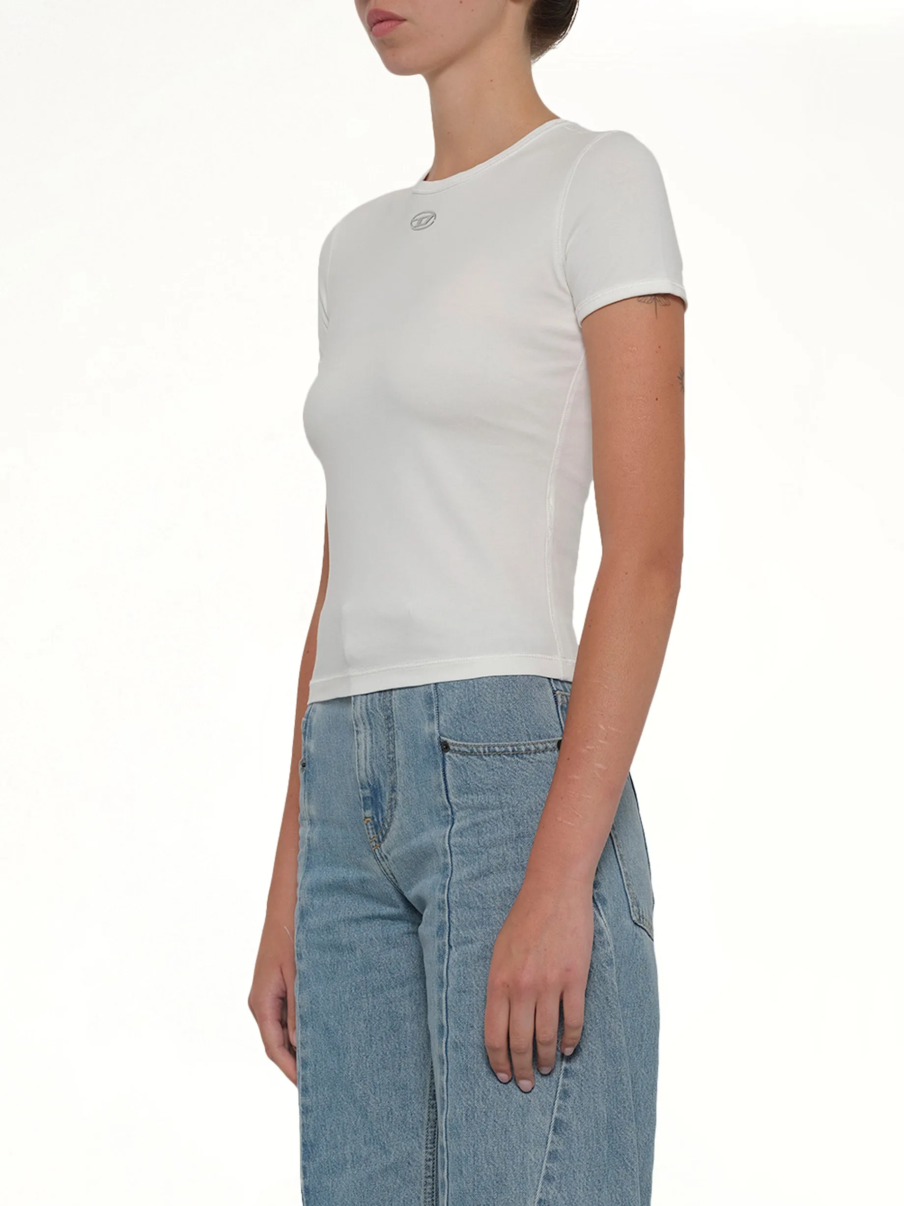 T-UNCUTIESLONG-OD T-Shirt in White sold by MARAIS product image thumbnail 3