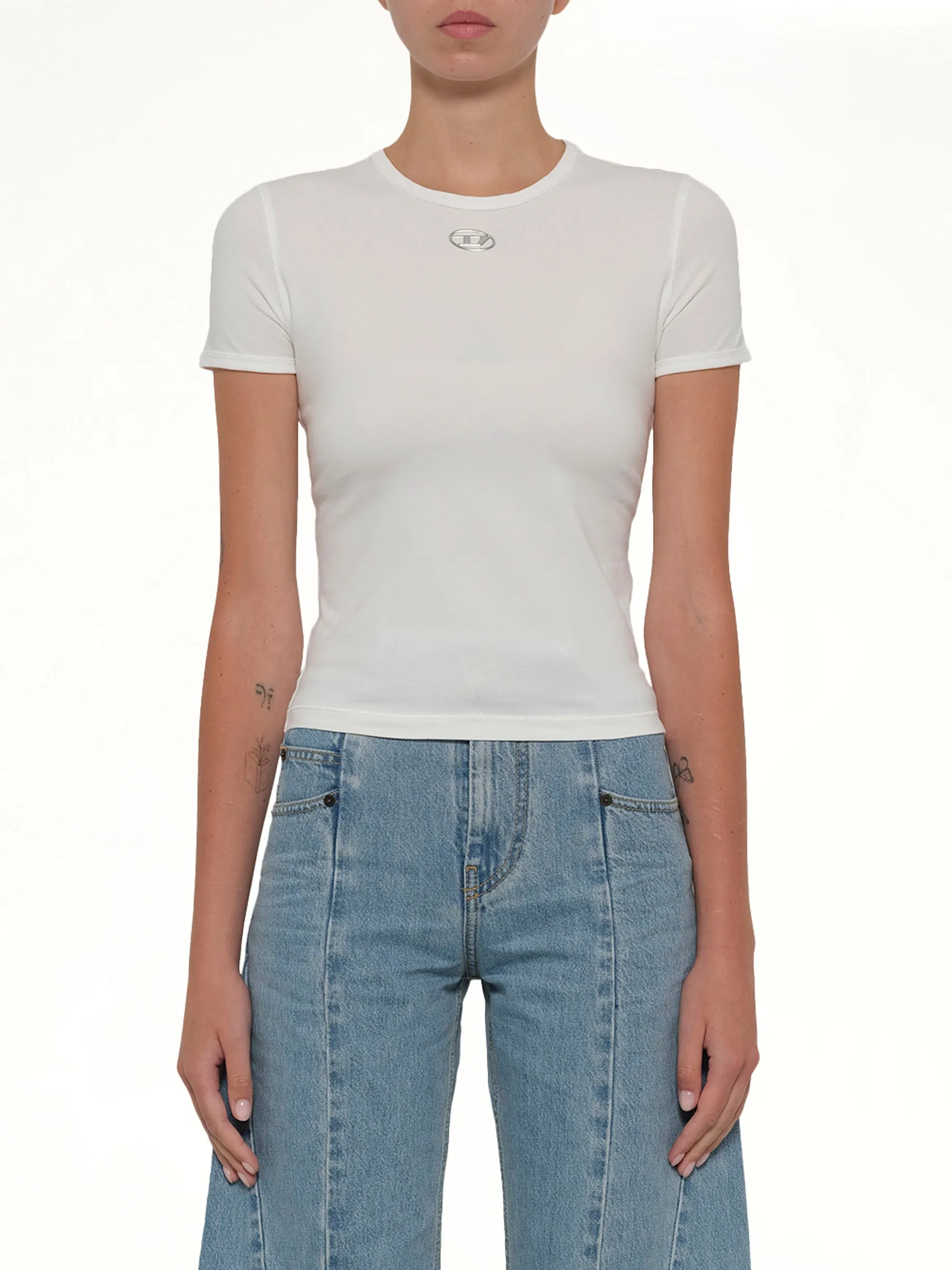 T-UNCUTIESLONG-OD T-Shirt in White sold by MARAIS