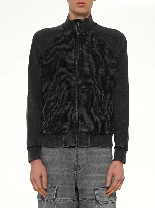 S-WAFY-ZIP-RAG Jacket in Black made by Diesel