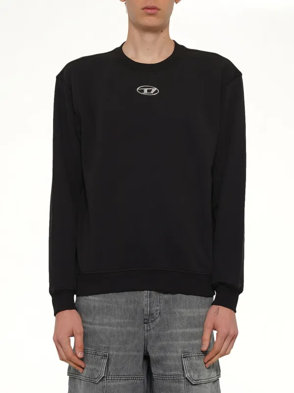 S-NORM-IOD Sweatshirt in Black made by Diesel