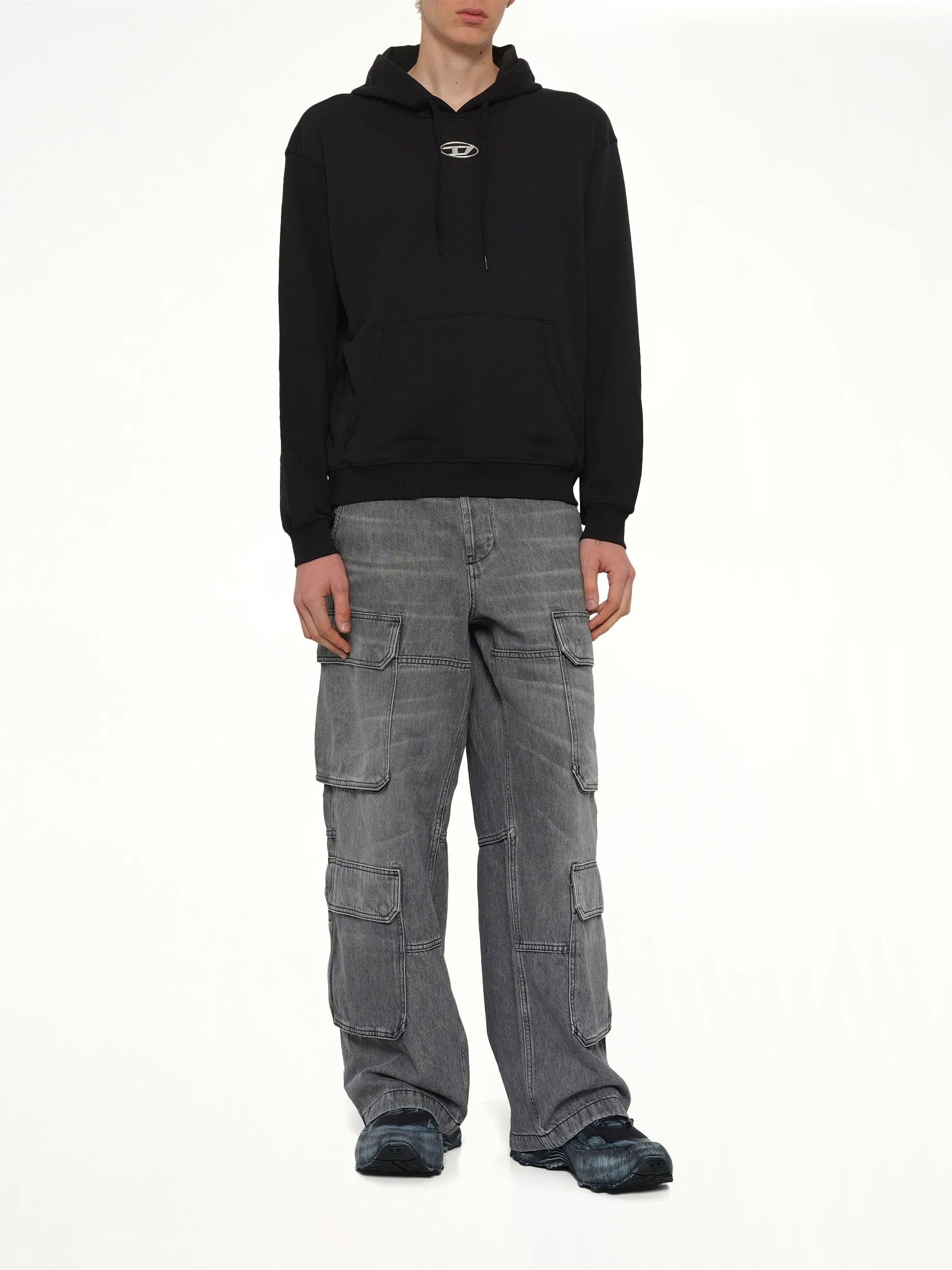 S-NORM-HOOD-IOD Hoodie in Black sold by MARAIS product image thumbnail 4