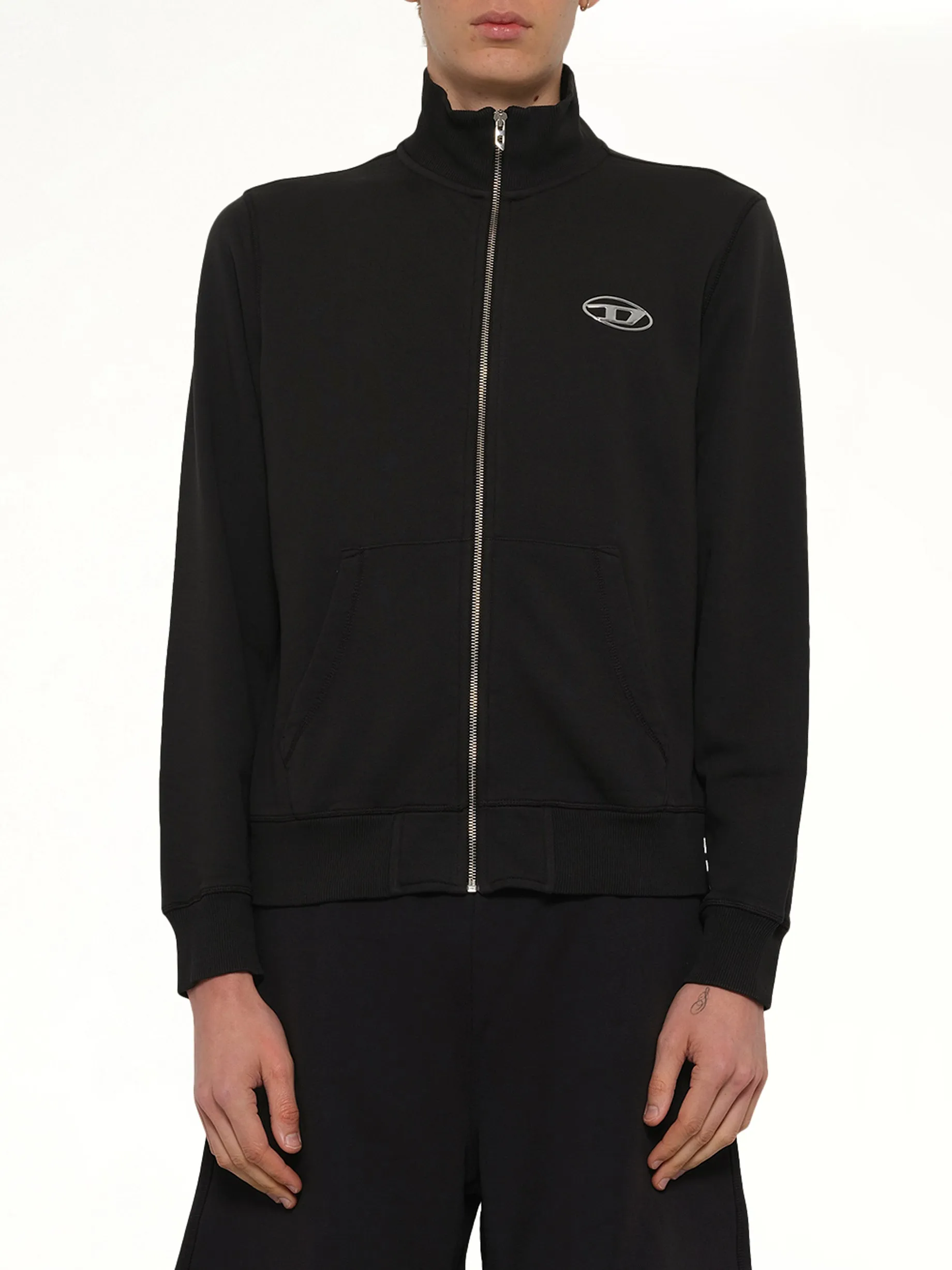 S-GINN-ZIP-IOD Jacket in Black sold by MARAIS