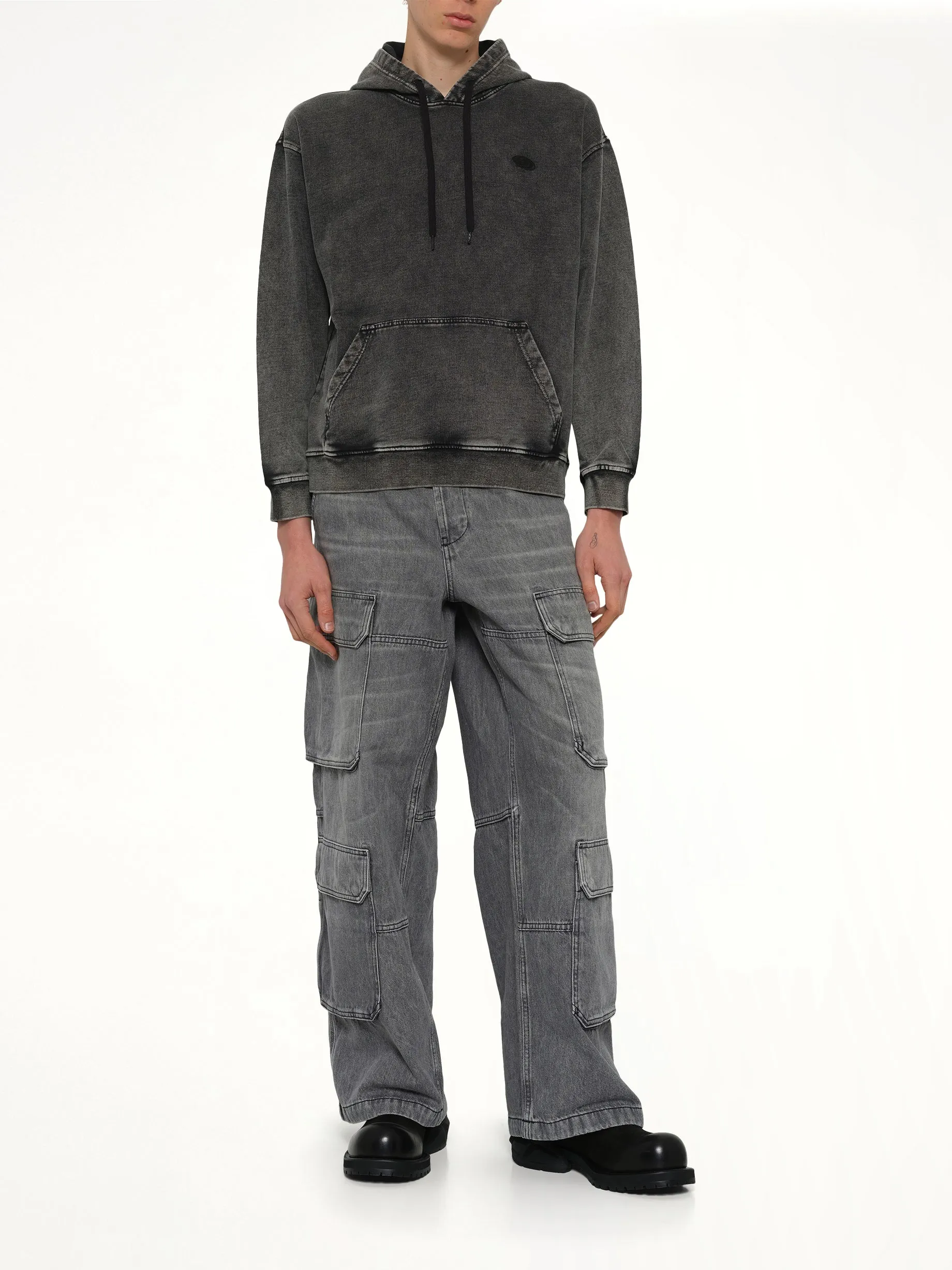 S-BOXT-HOOD-DEN Hoodie in Grey sold by MARAIS product image thumbnail 4