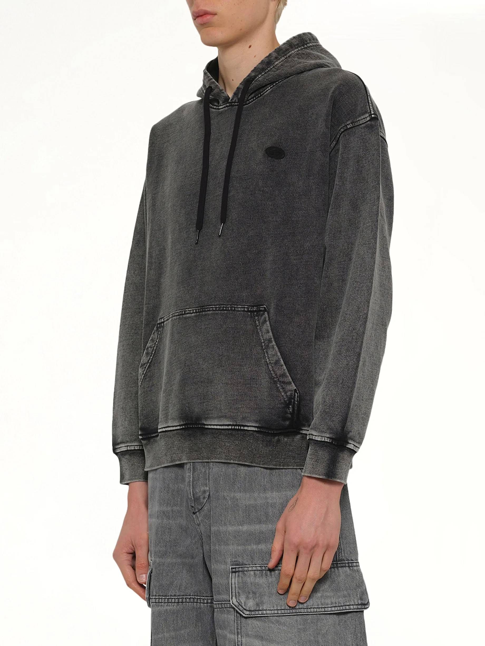 S-BOXT-HOOD-DEN Hoodie in Grey sold by MARAIS product image thumbnail 3