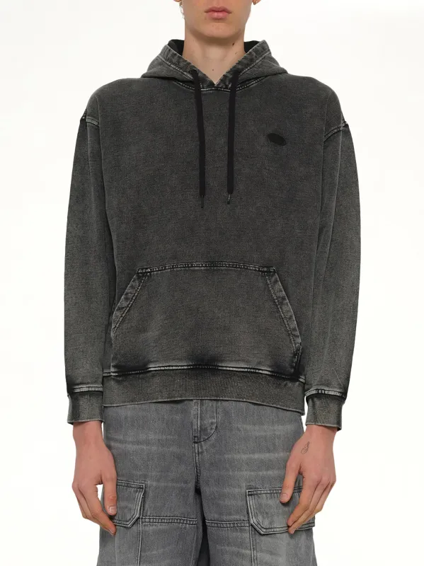 S-BOXT-HOOD-DEN Hoodie in Grey made by Diesel