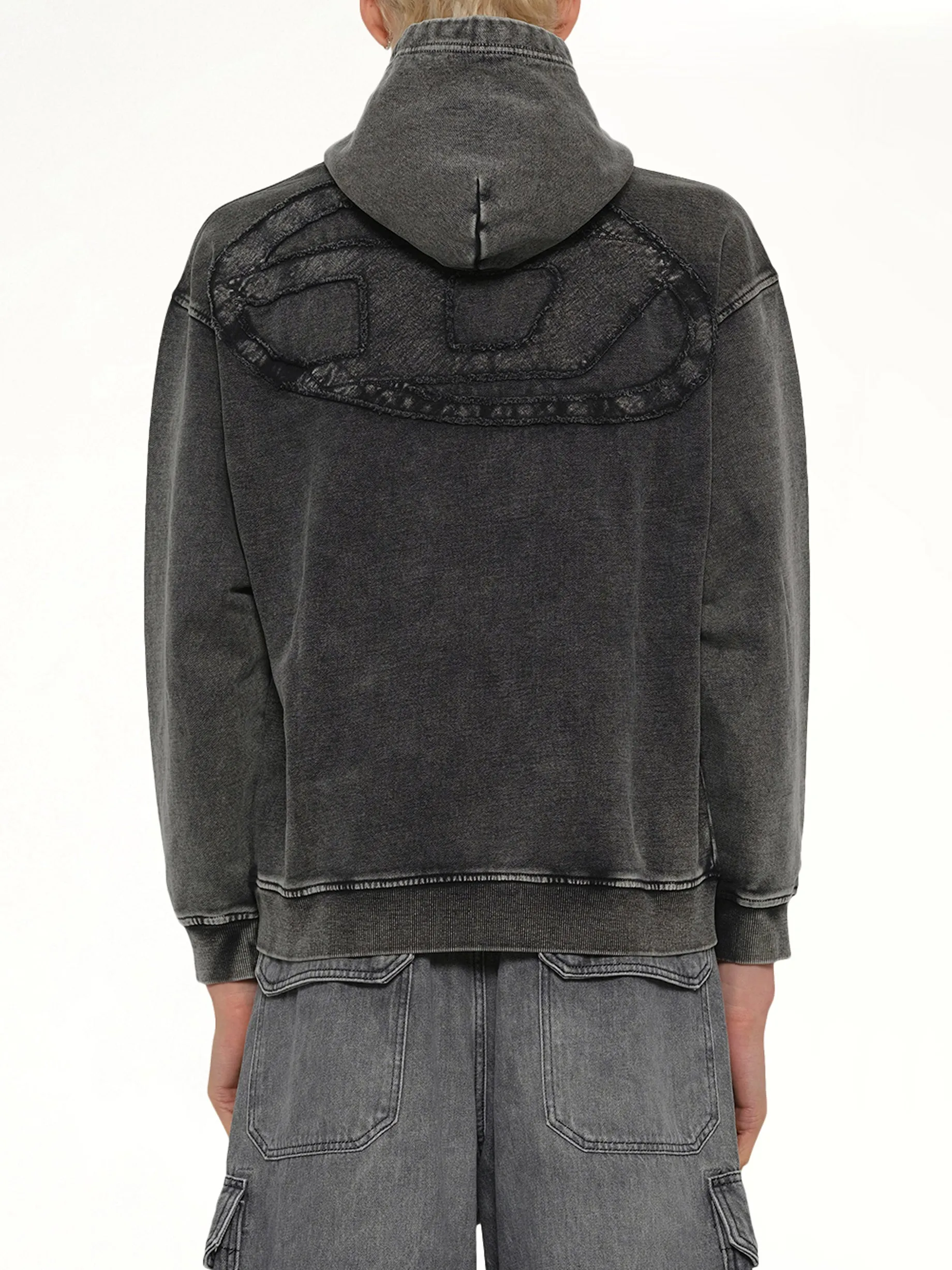 S-BOXT-HOOD-DEN Hoodie in Grey sold by MARAIS product image thumbnail 5