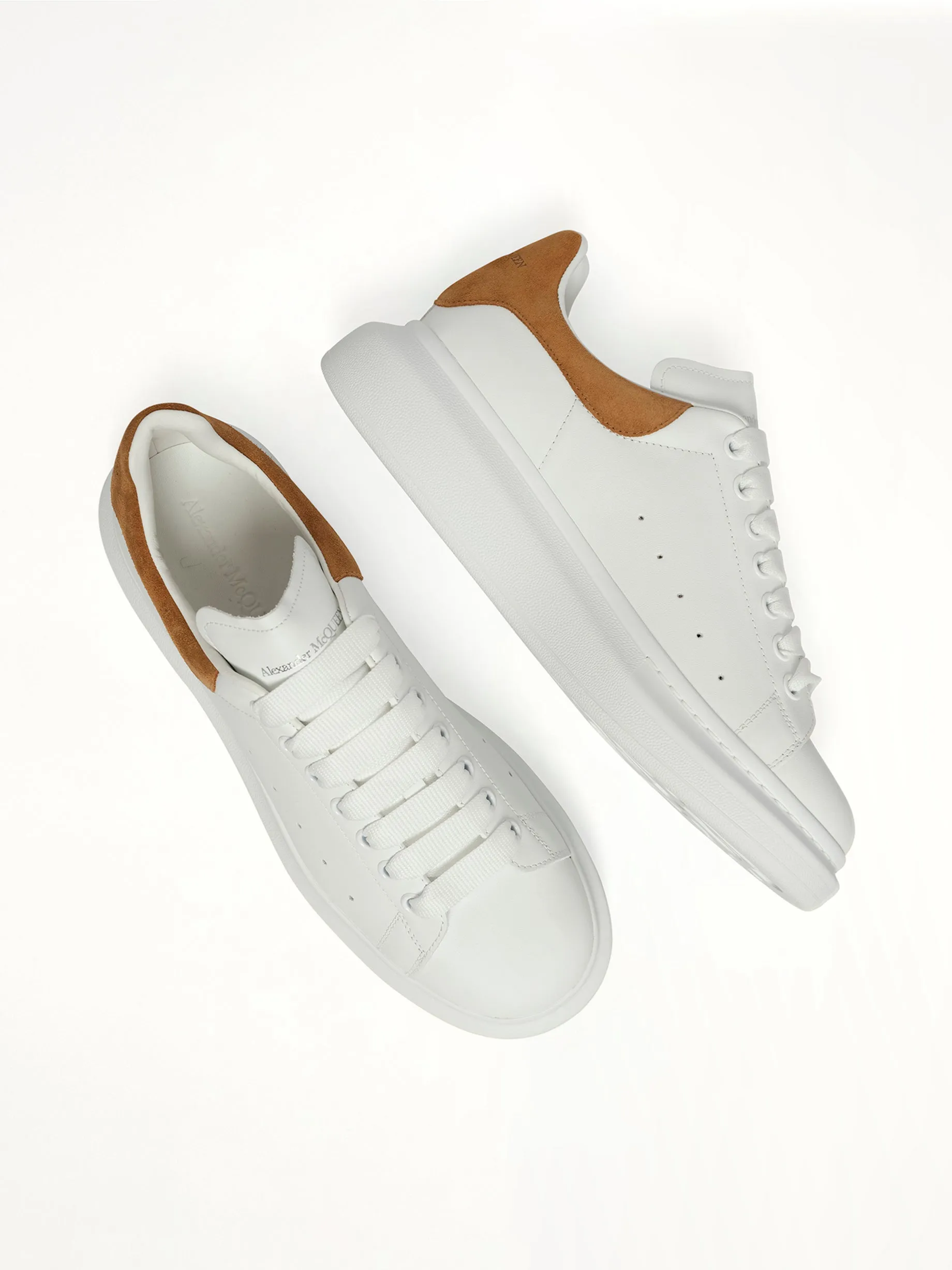 Larry Oversized Sneaker in White/Tan sold by MARAIS product image thumbnail 4