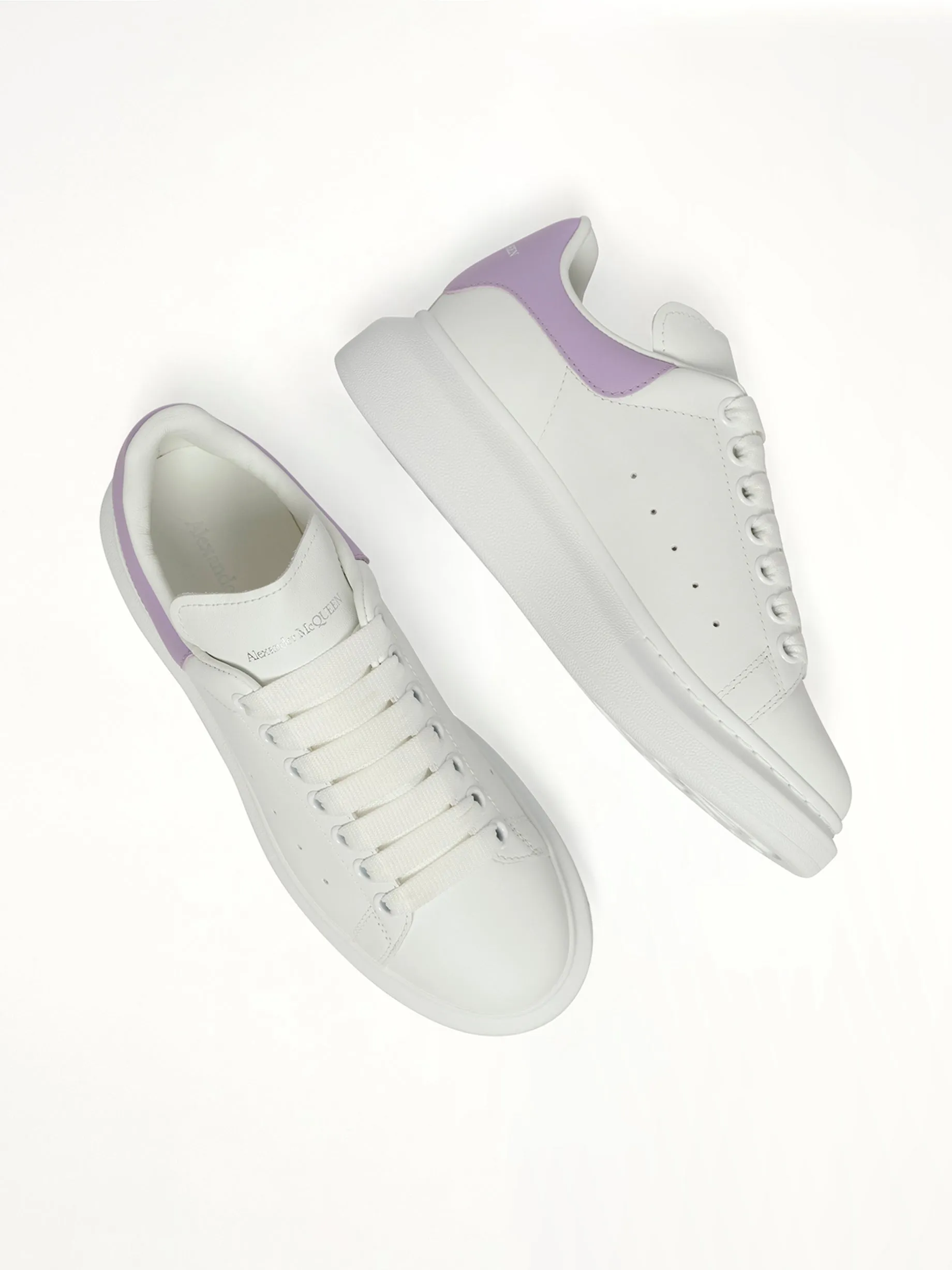 Larry Oversized Sneaker in White/Lilac sold by MARAIS product image thumbnail 4