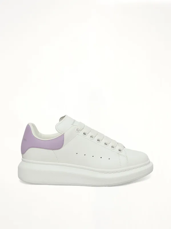 Larry Oversized Sneaker in White/Lilac made by Alexander McQueen