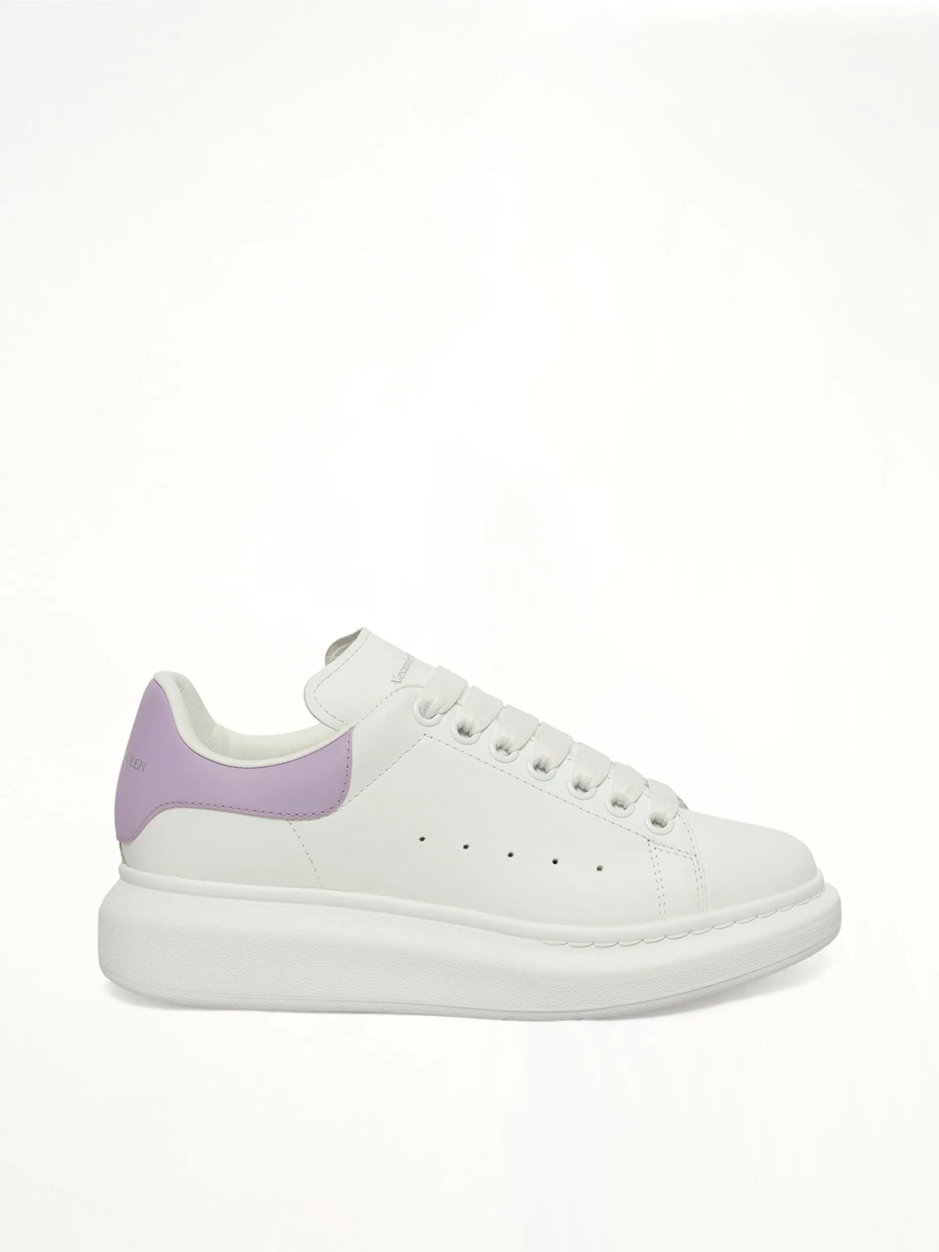 Larry Oversized Sneaker in White/Lilac sold by MARAIS