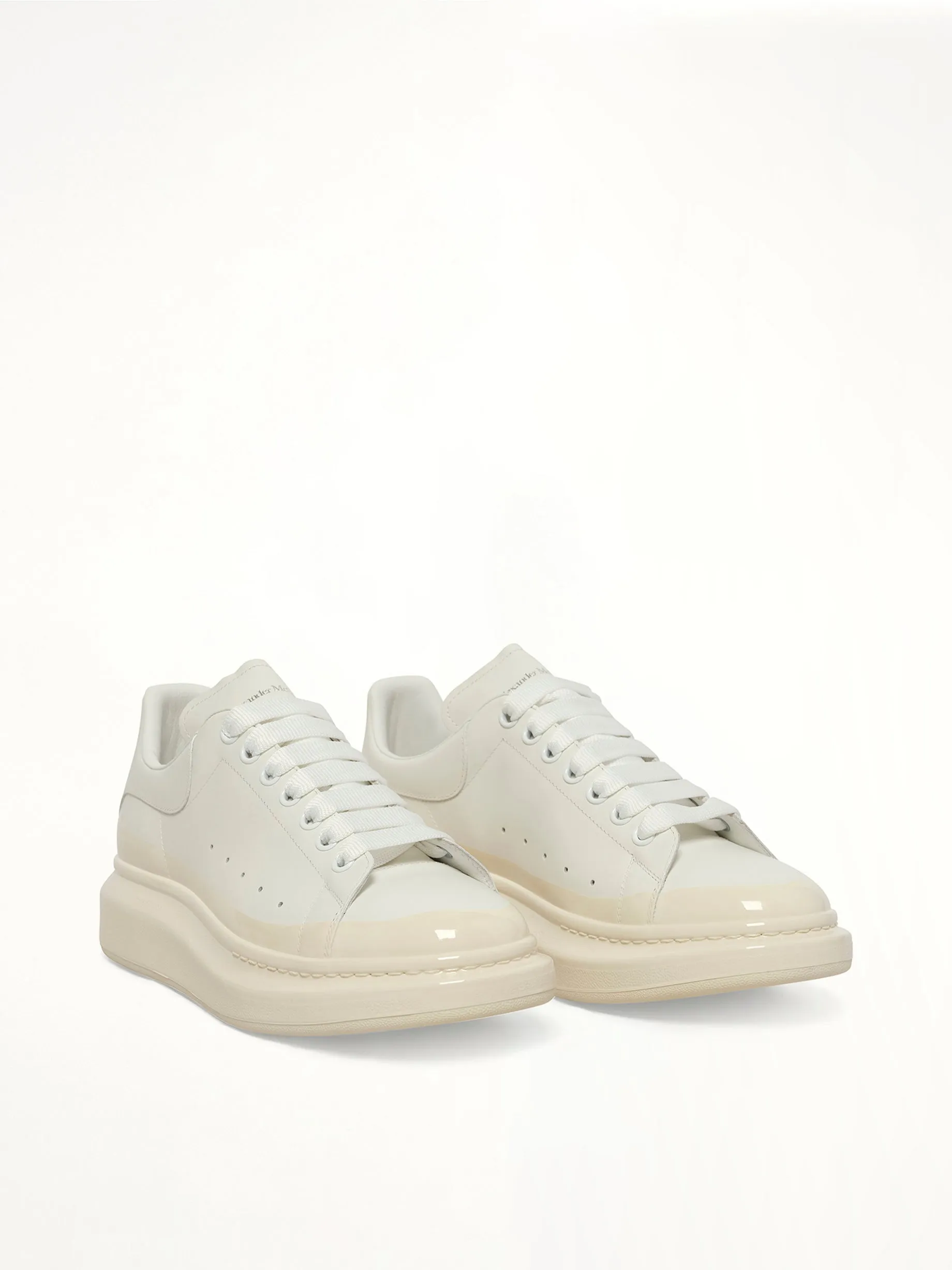 Larry Oversized Sneaker in White/Latte sold by MARAIS product image thumbnail 2