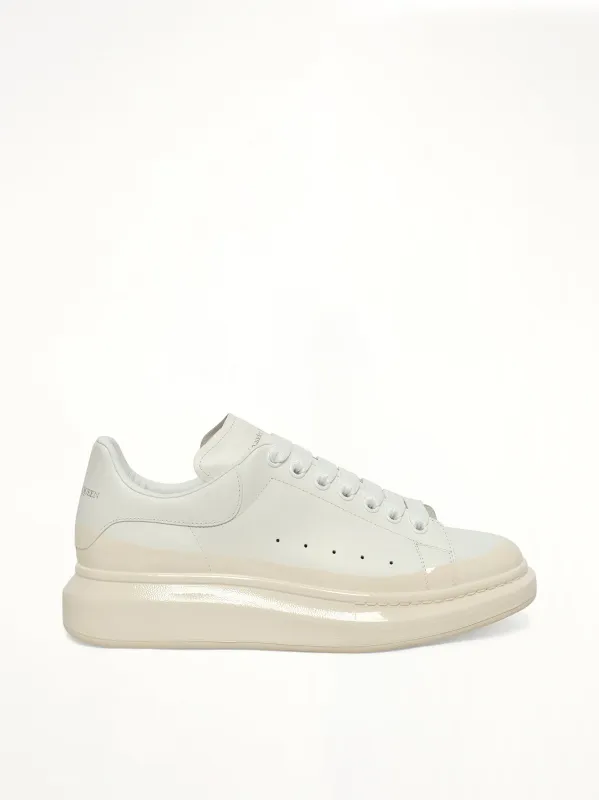 Larry Oversized Sneaker in White/Latte sold by MARAIS