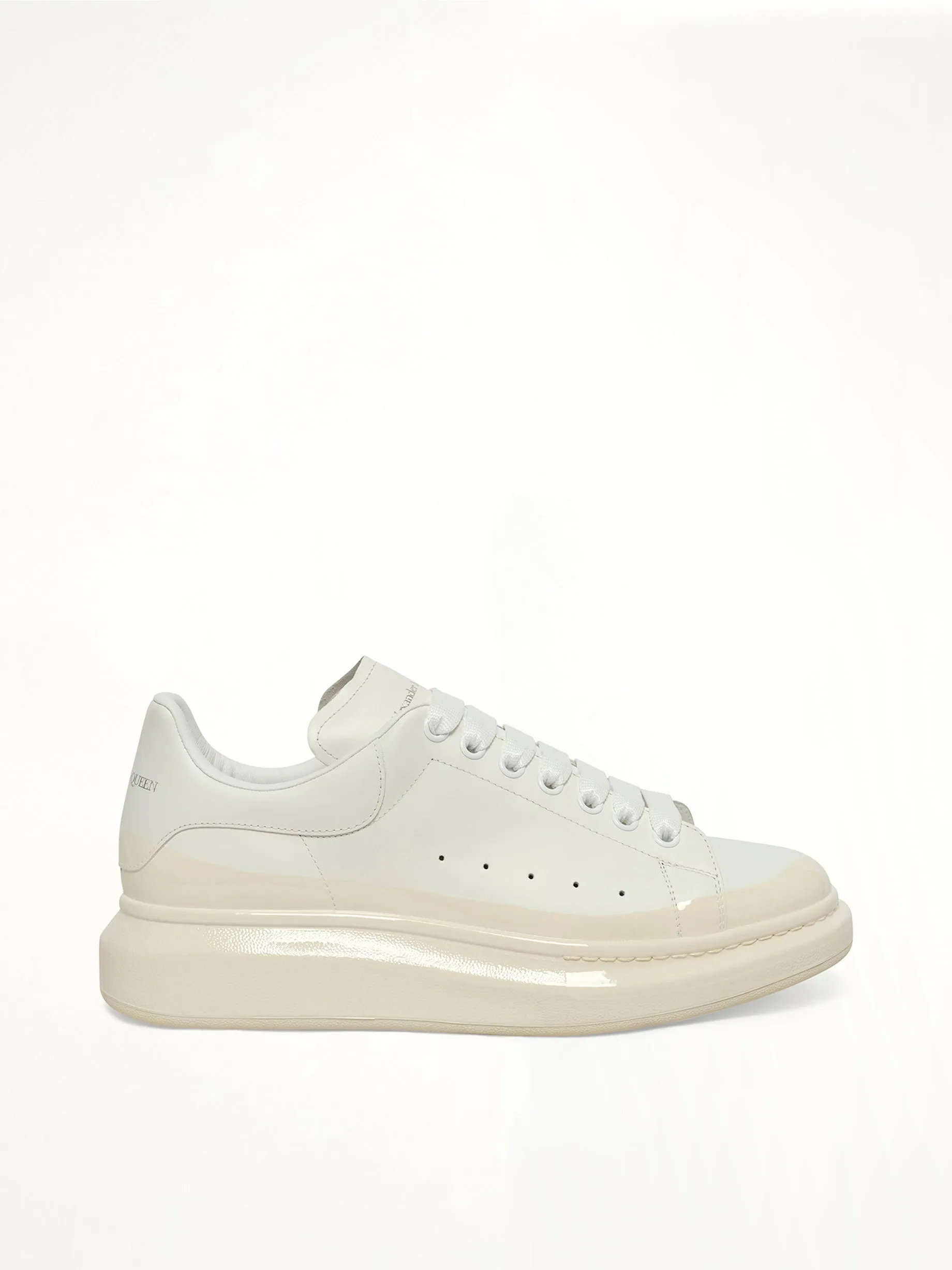 Larry Oversized Sneaker in White/Latte sold by MARAIS