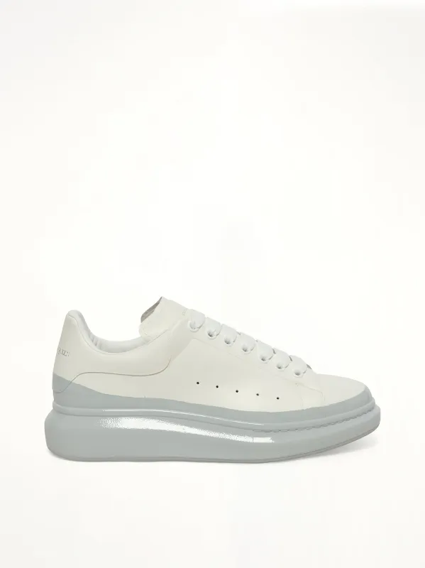 Larry Oversized Sneaker in White/Ice Blue sold by MARAIS