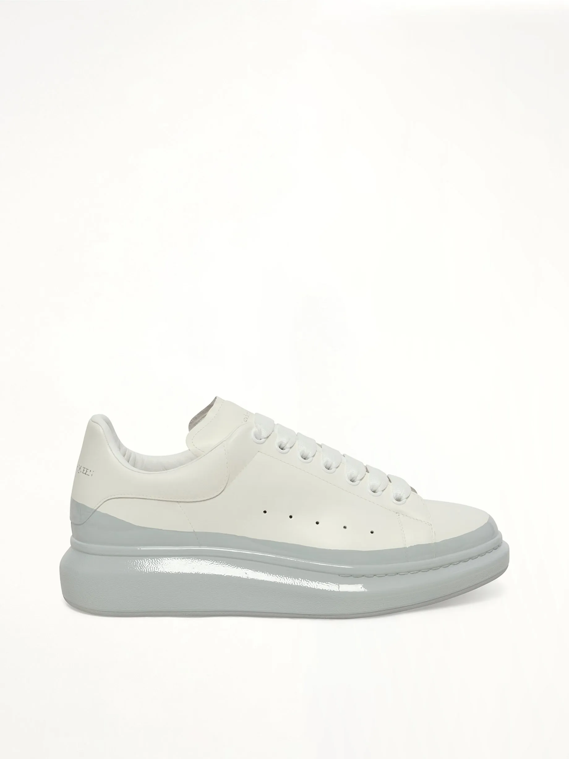 Larry Oversized Sneaker in White/Ice Blue sold by MARAIS